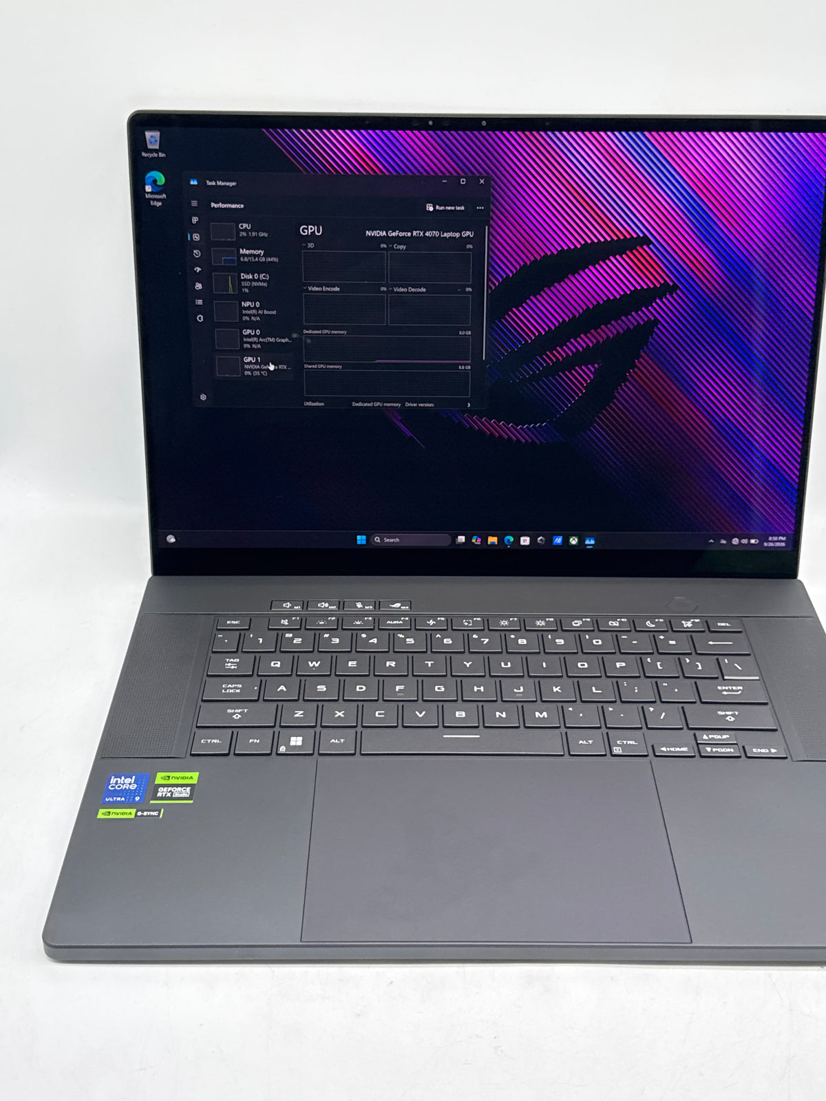 Asus ROG Zephyrus G16 GU605MI Ultra 9 185H 16GB 1TB RTX 4070 - Used