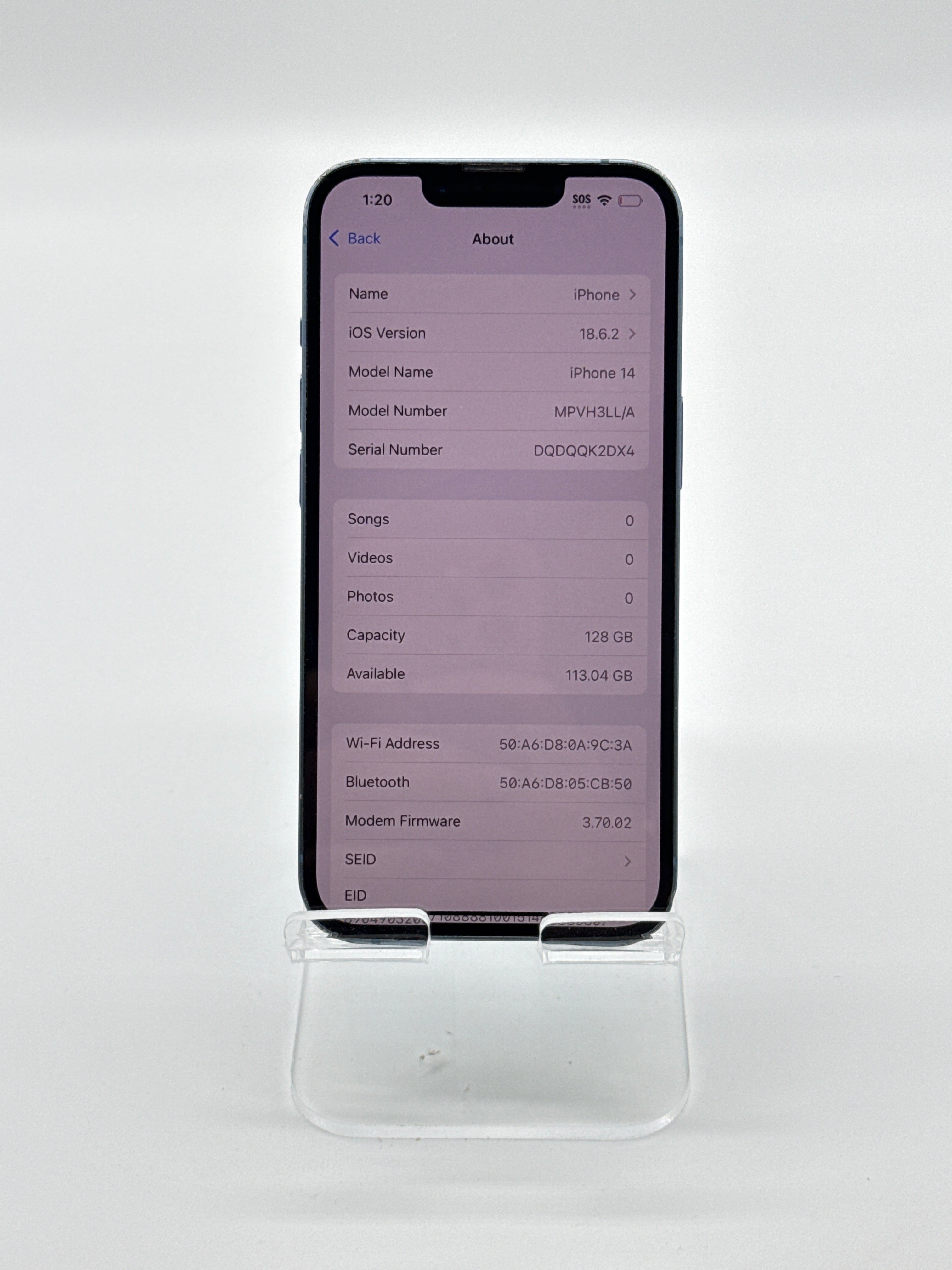 Apple iPhone 14 6.1" 128GB Blue Unlocked
