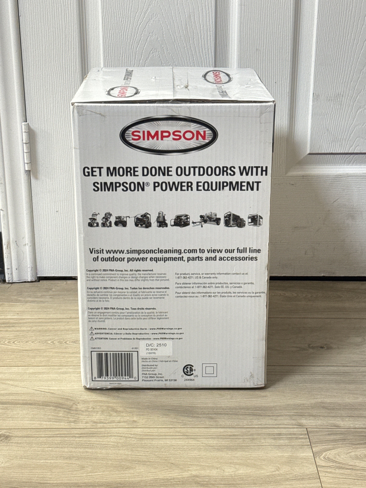 SIMPSON CM61351 Clean Machine 1700 PSI Electric Pressure Washer - New