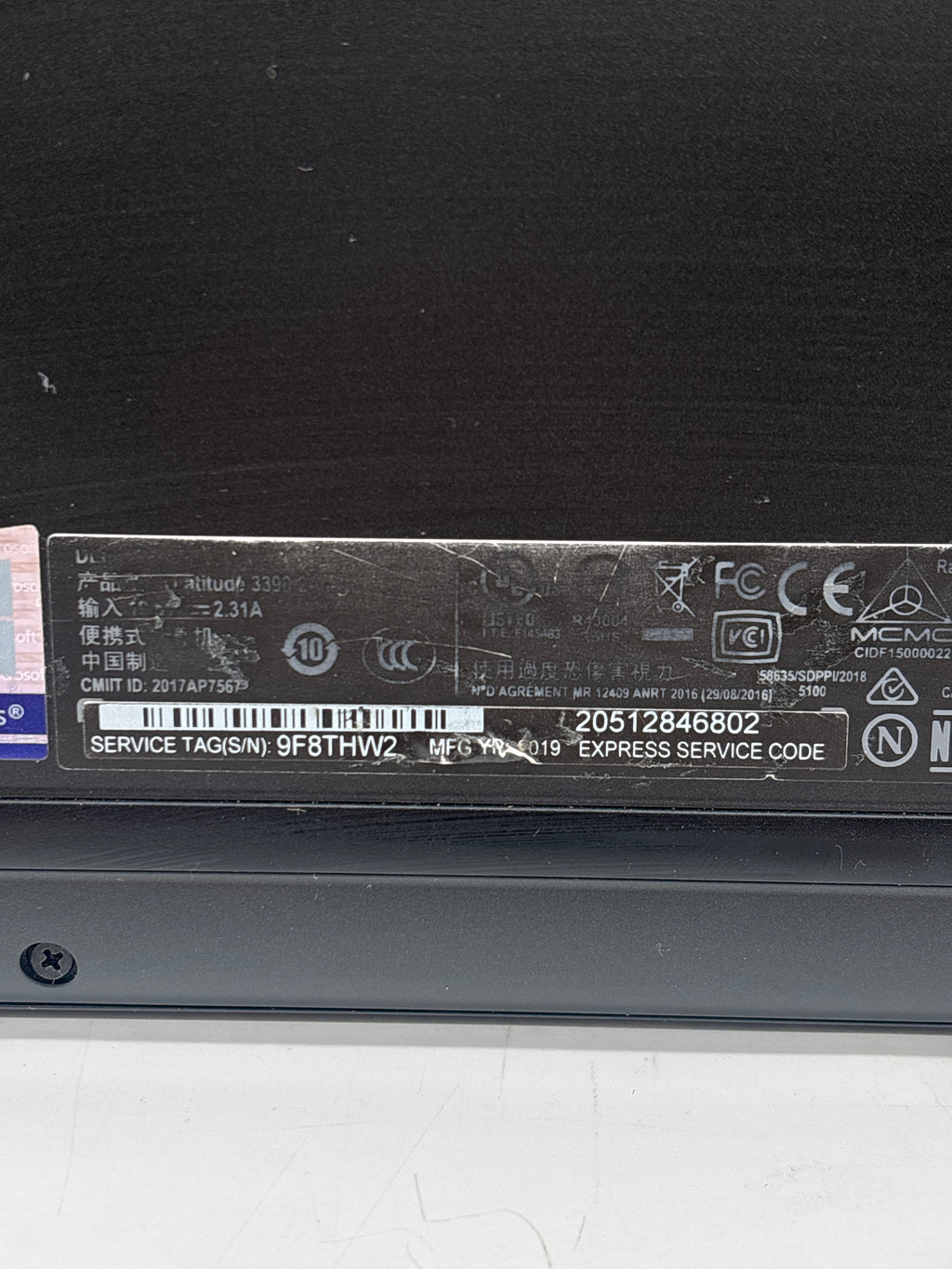 Dell Latitude 3390 2 in 1 i5-8350U 16GB RAM 256GB SSD - For Parts (Read DESC)