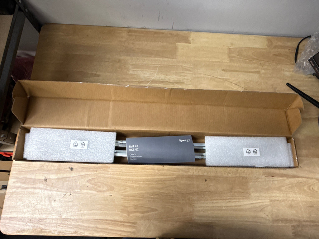 Synology RKS-02 Sliding Rack Rails for 1U/2U/3U NAS - New In Box