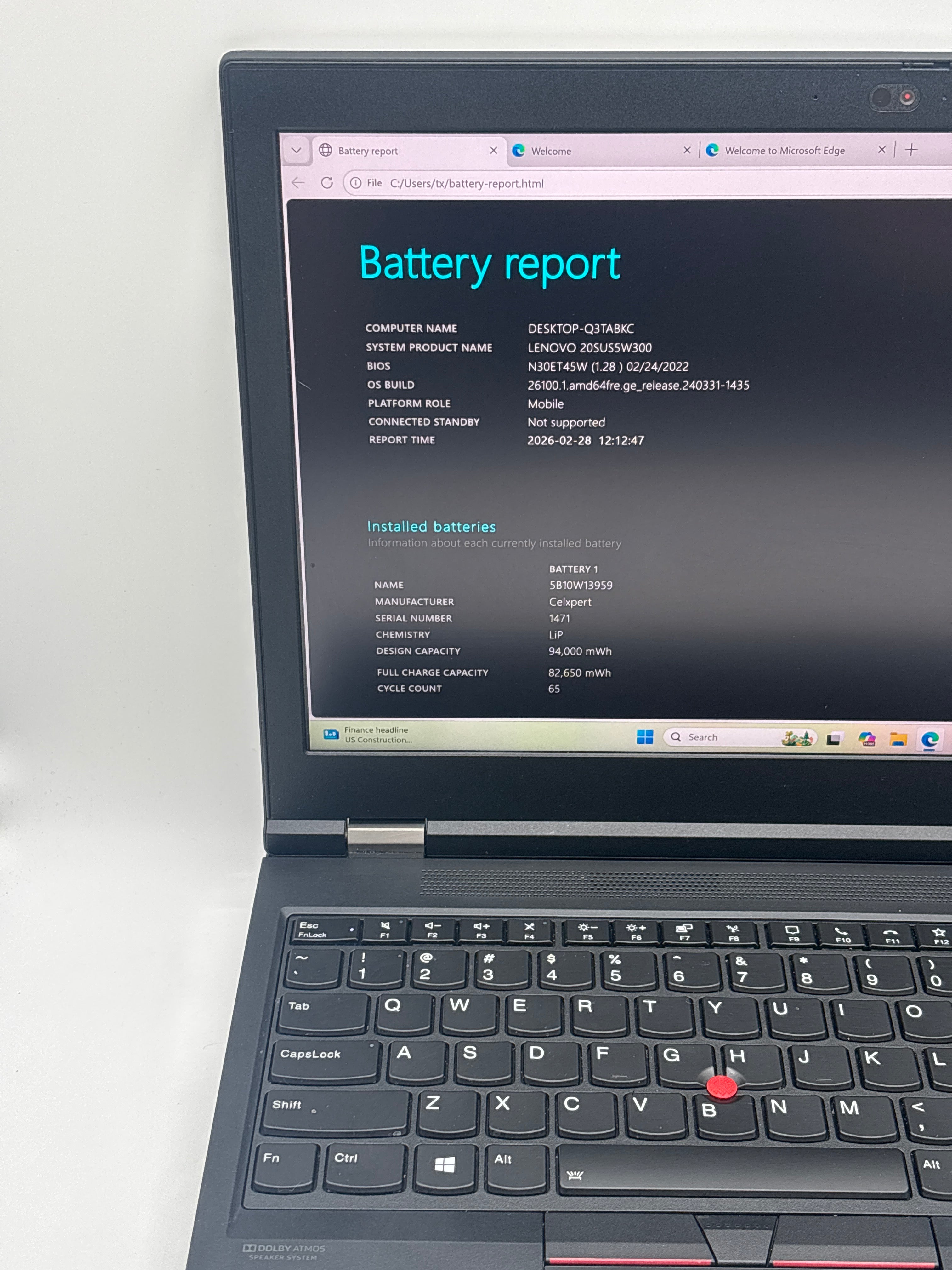 Lenovo ThinkPad P15 Gen 1 i7-10750H 32GB RAM 1TB SSD T1000