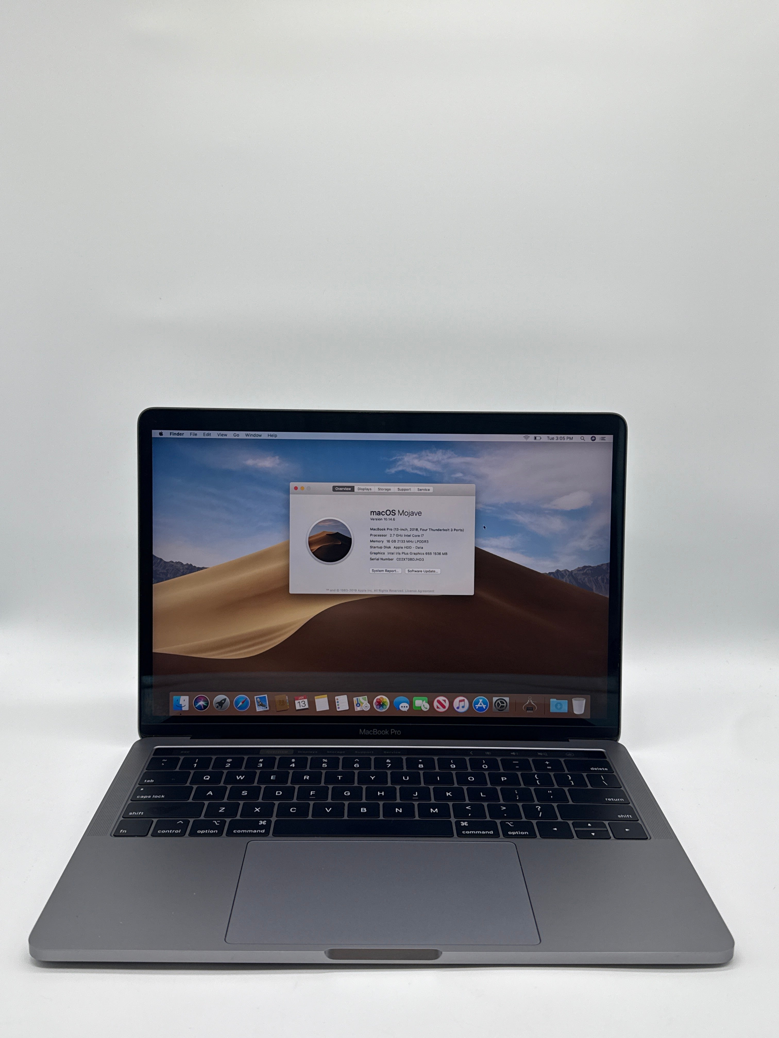 Apple MacBook Pro 13" A1989 2018 i7 16GB RAM 2TB SSD