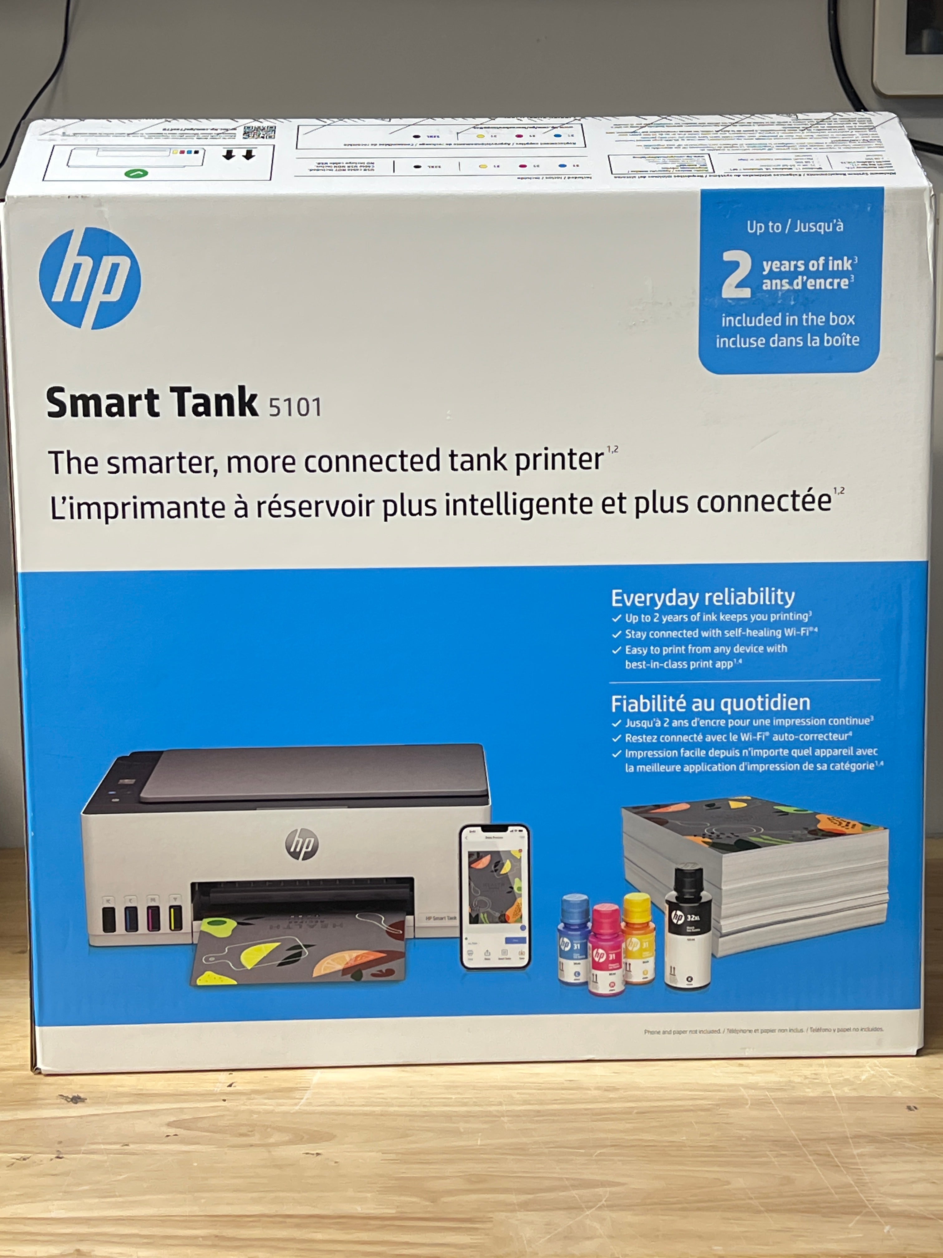 HP Smart Tank 5101 All-In-One Inkjet Printer - New In Box
