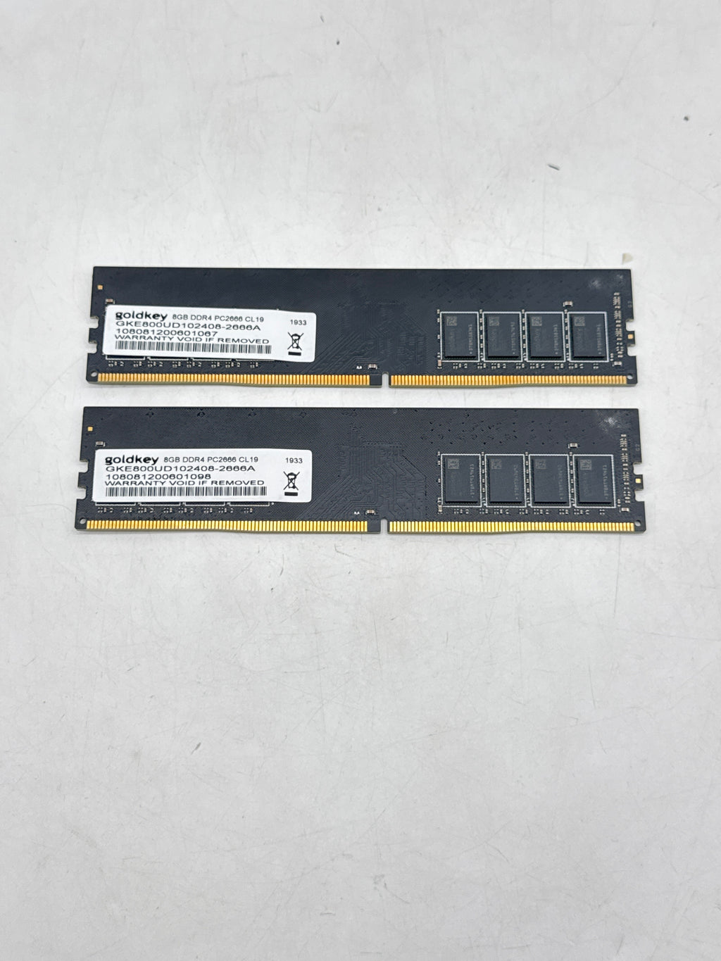 GOLDKEY 8GB DDR4 2666MHz Desktop RAM Model GKE800UD102408-2666A - Used