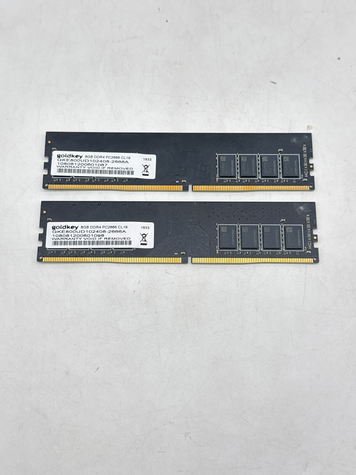 GOLDKEY 8GB DDR4 2666MHz Desktop RAM Model GKE800UD102408-2666A - Used
