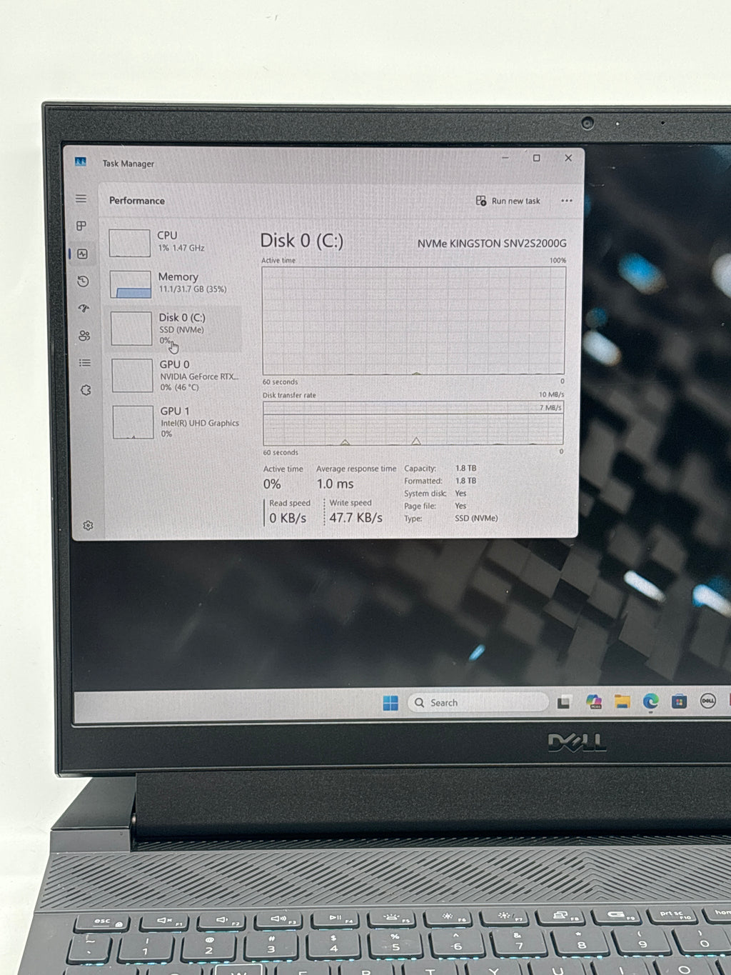 Dell G15 5530 i9-13900HX 32GB RAM 1TB SSD RTX 4060 w/ Charger - Used
