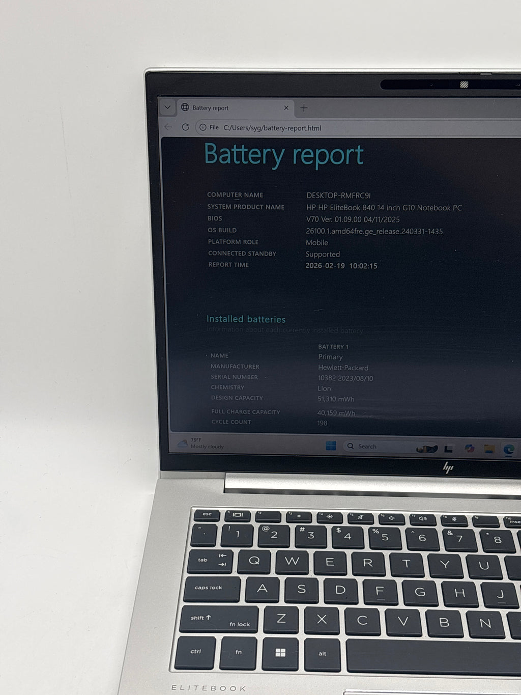 HP Elitebook 840 G10 i5-1335U 16GB RAM 256GB SSD - For Parts (READ)