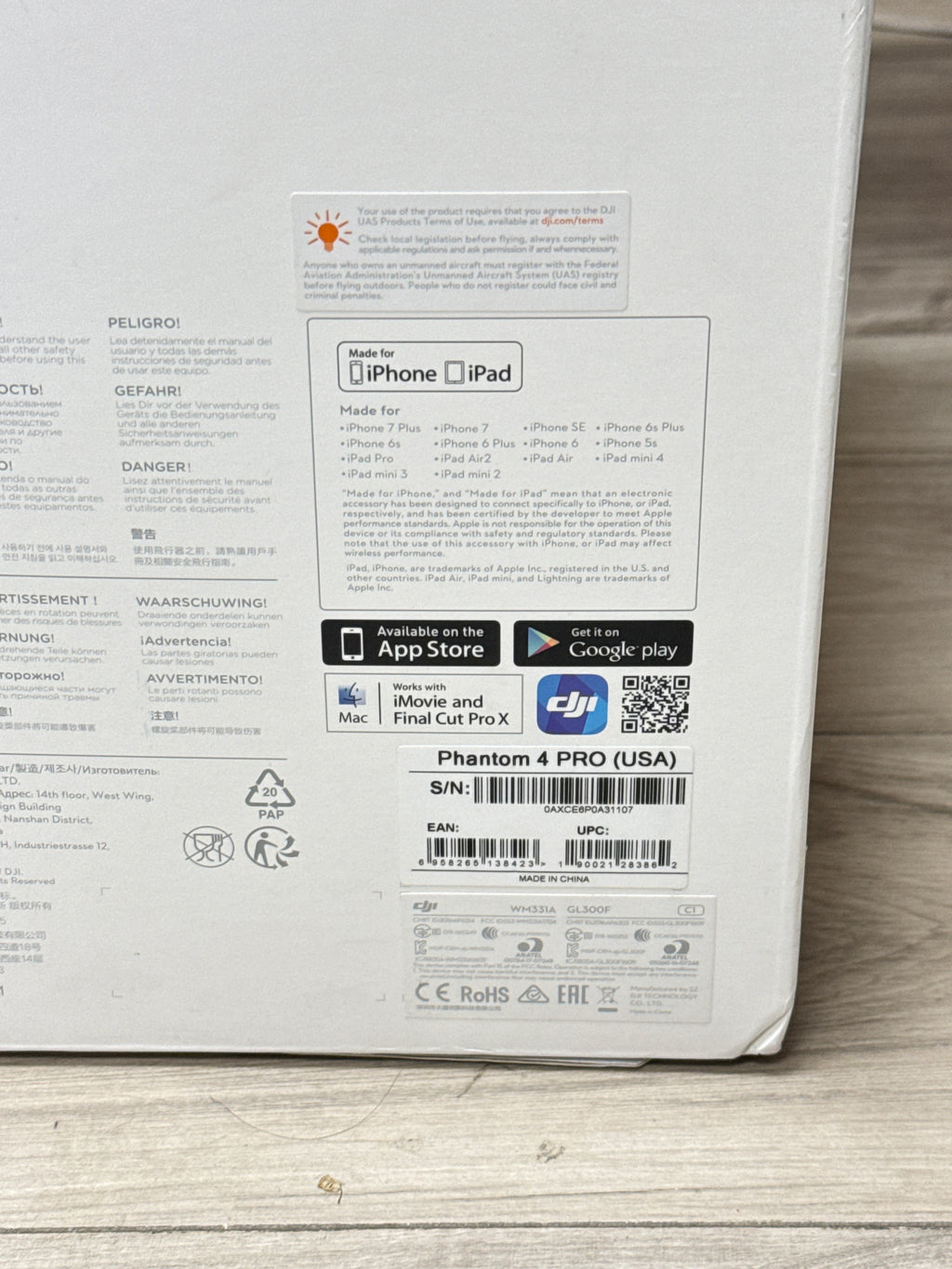 DJI Phantom 4 Pro V1 Quadcopter 4K - New in Box