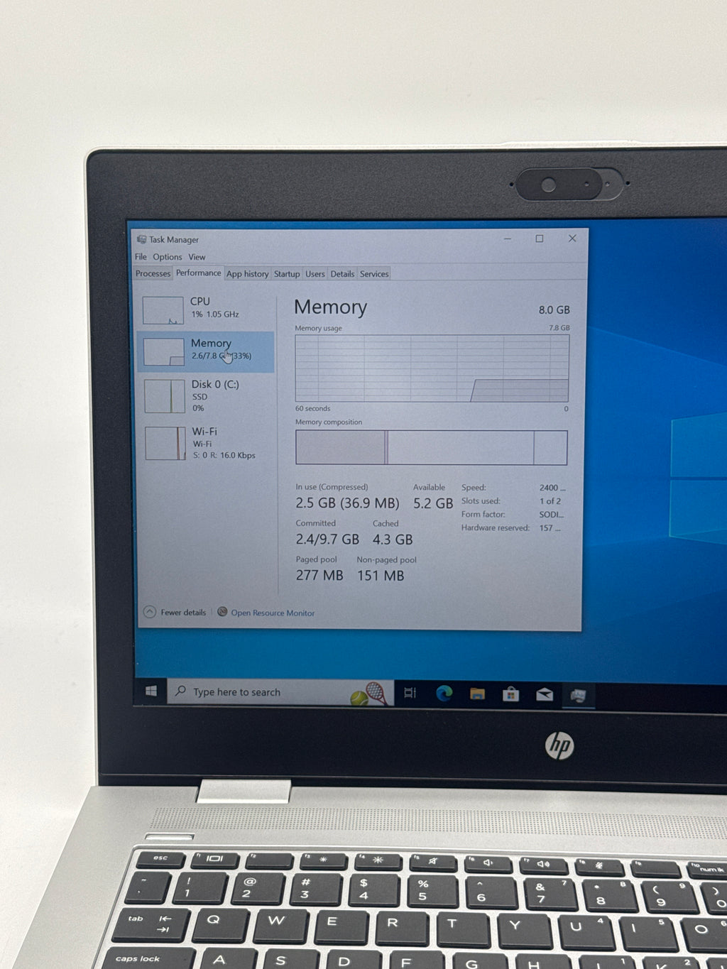 HP ProBook 640 G4 14" i5-8350U 8GB RAM 256 GB - Used
