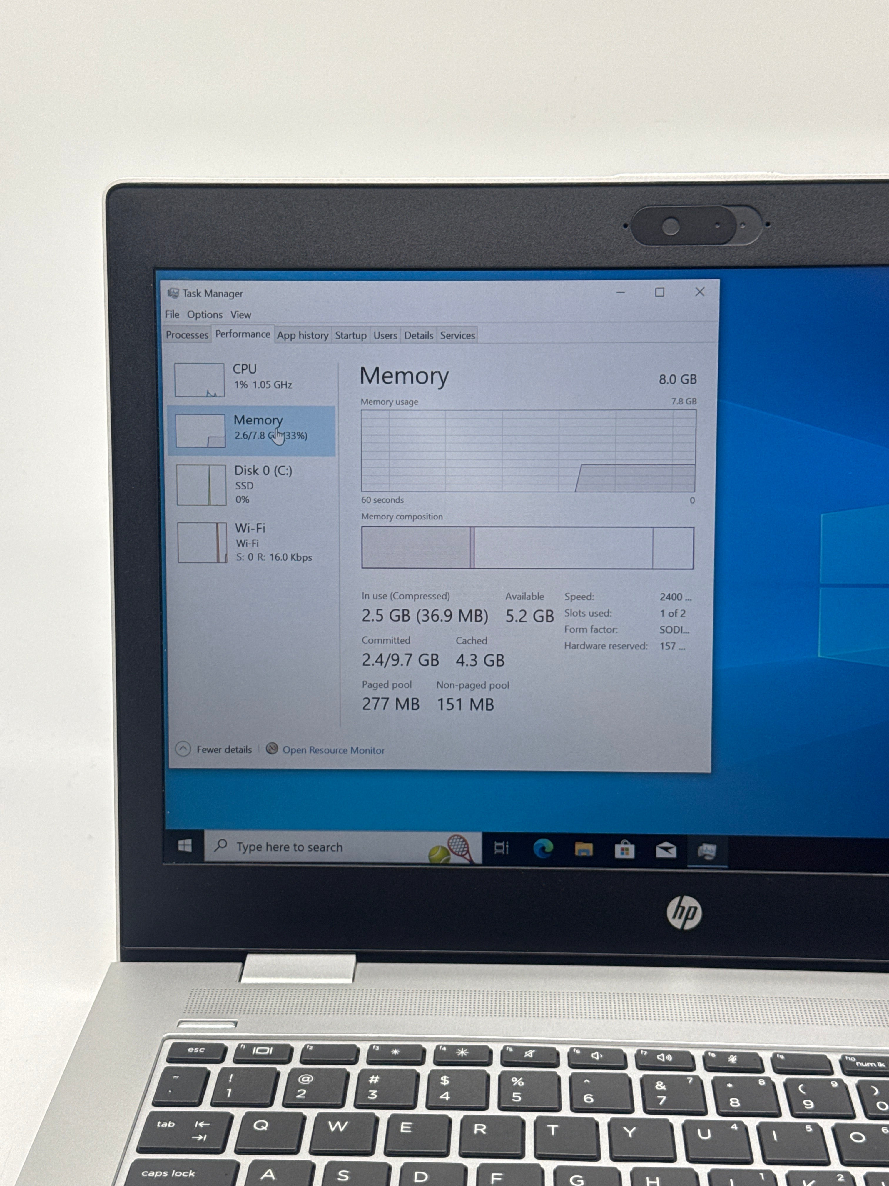 HP ProBook 640 G4 14" i5-8350U 8GB RAM 256 GB - Used