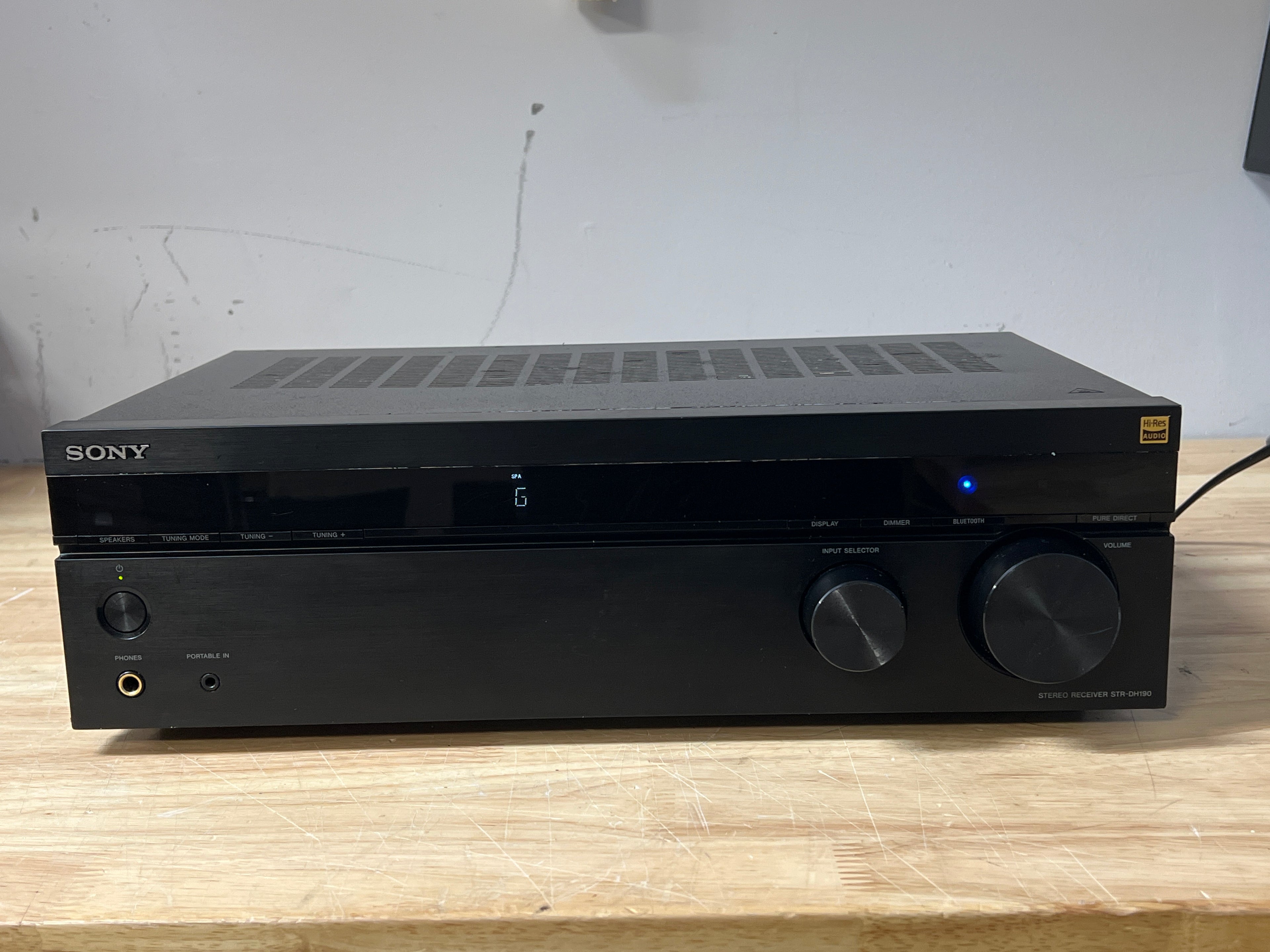 Sony STR-DH190 Stereo Receiver 2.0 Channel Black - For Parts