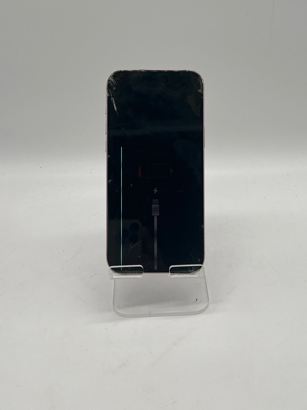 Apple iPhone 15 Plus 128GB AT&T Pink Front and Back cracked