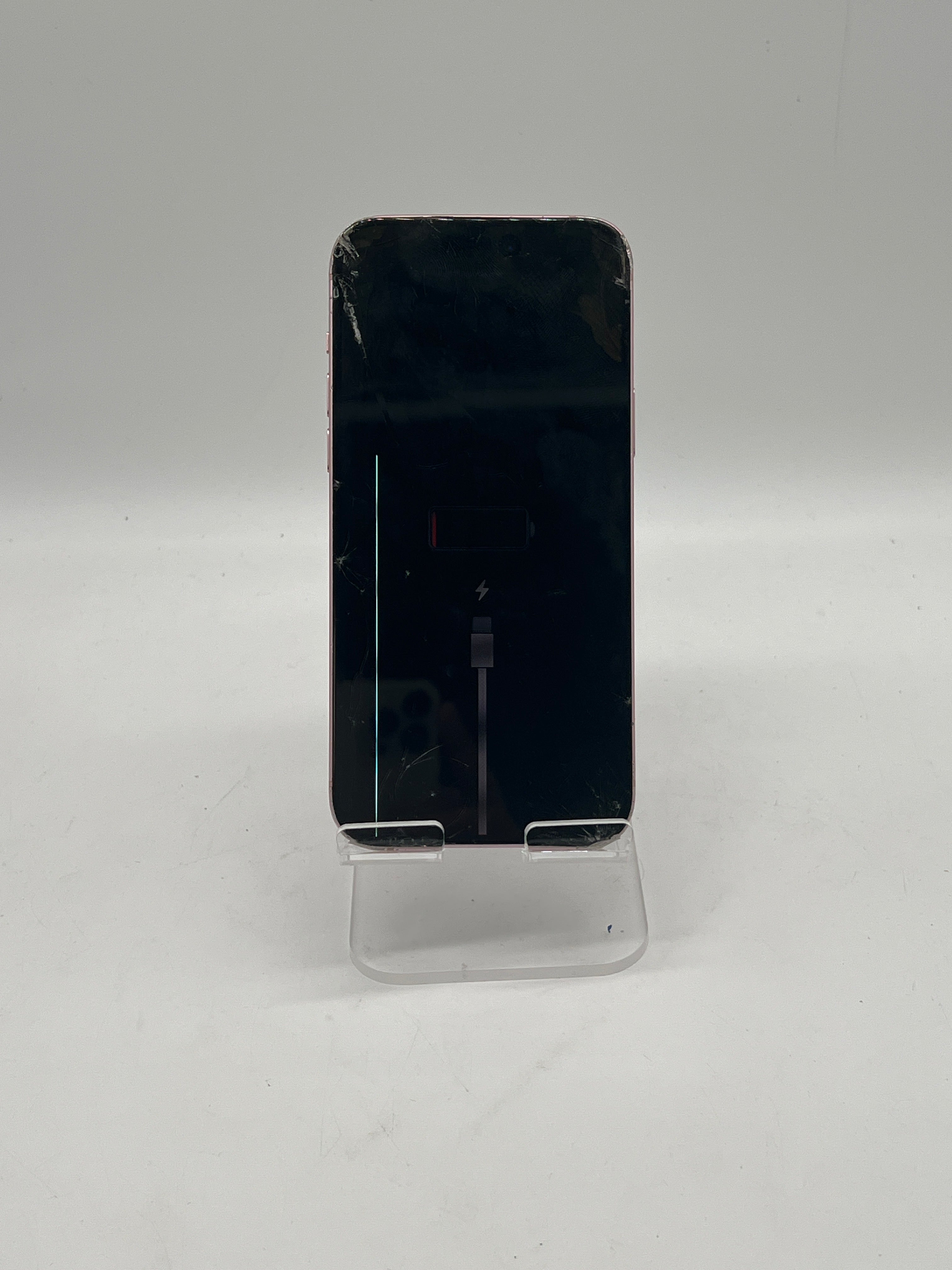 Apple iPhone 15 Plus 128GB AT&T Pink Front and Back cracked
