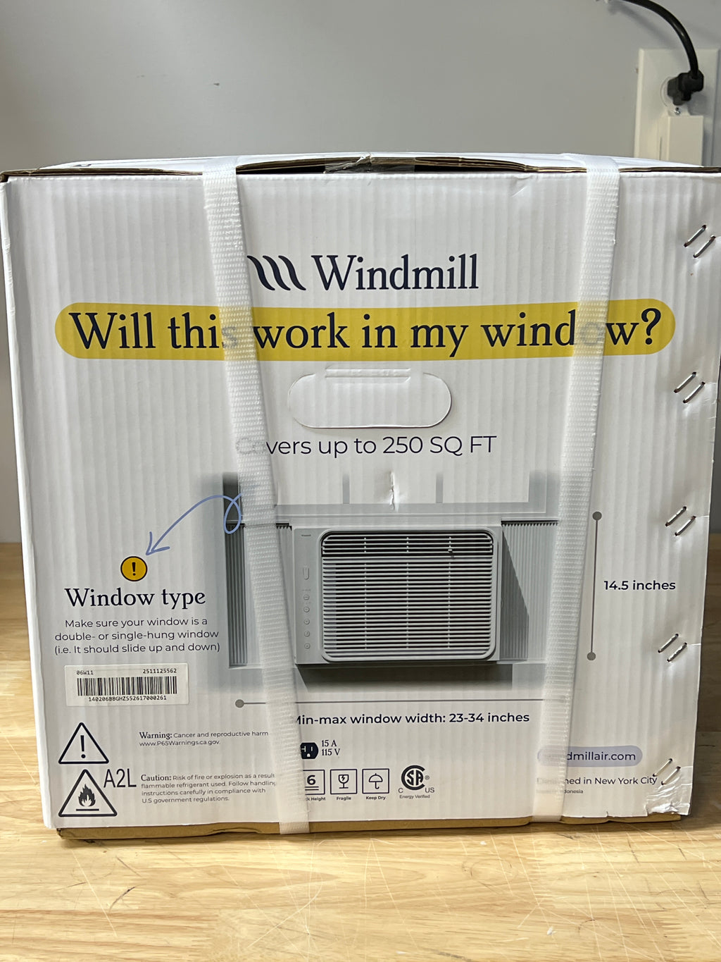 Windmill Window Air Conditioner 6000 BTU Lite Series - New in Box