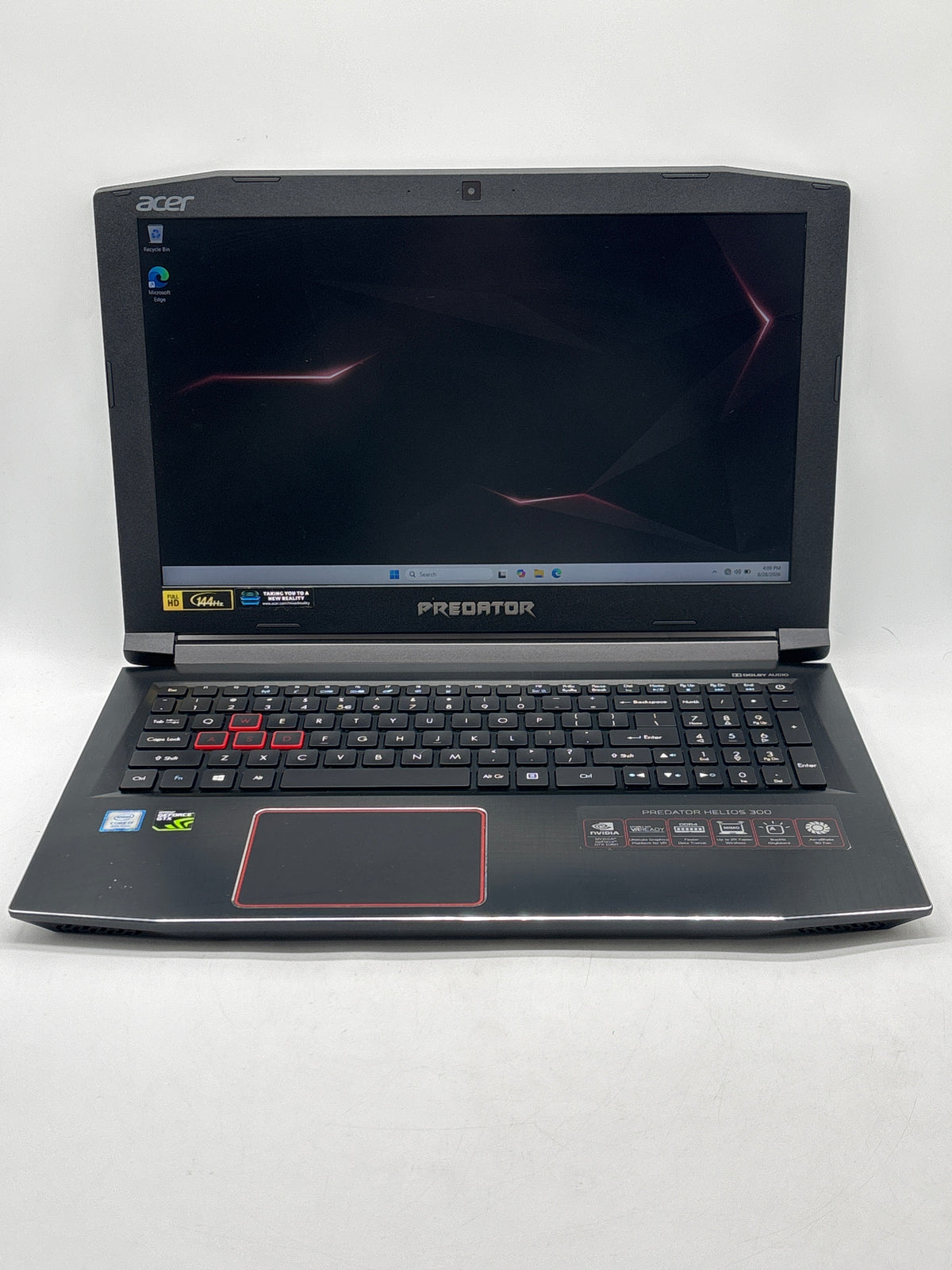 Acer Predator Helios 300 15.6" Core i7-8750H 16GB RAM 256GB SSD GTX 1060 Black - Used