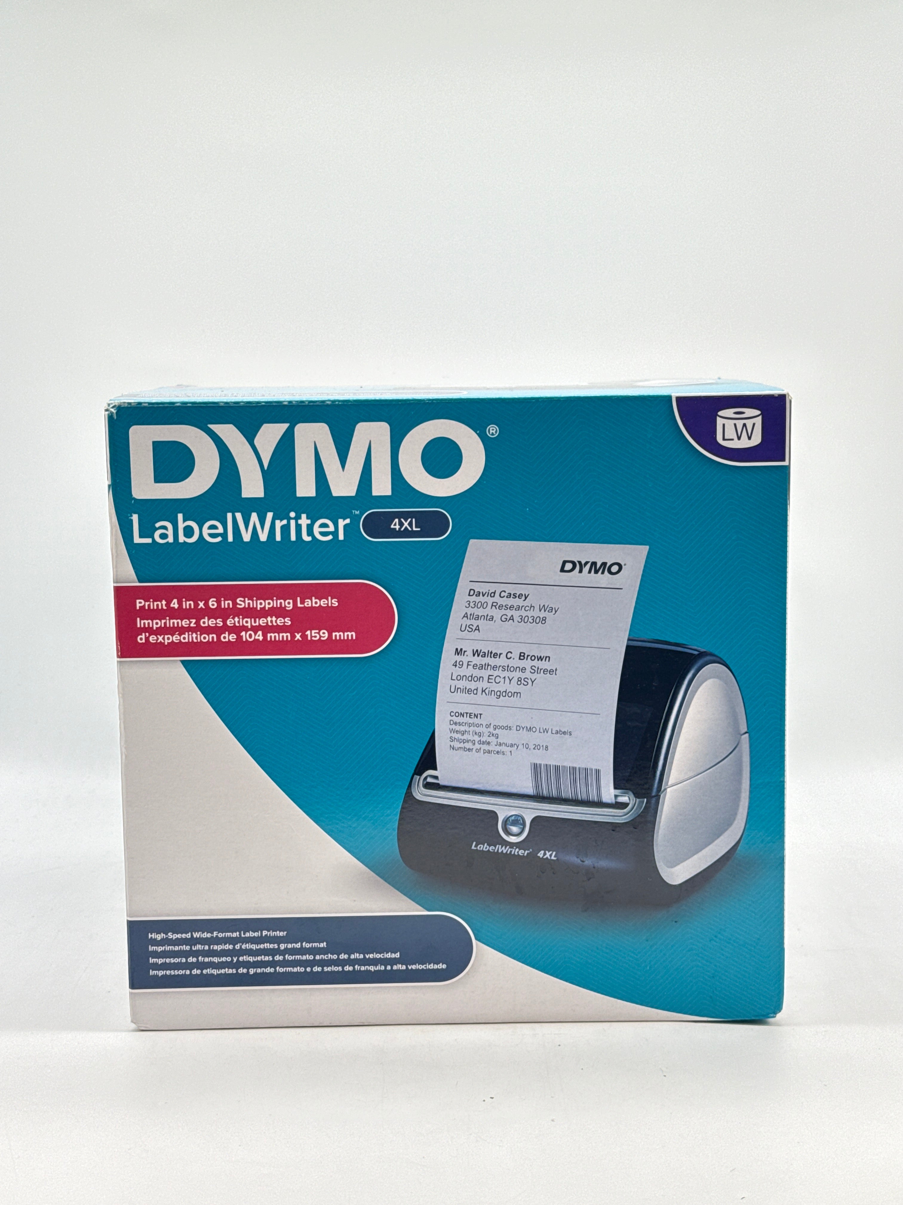 DYMO LabelWriter 4XL Direct Thermal Label Printer USB Black - Used