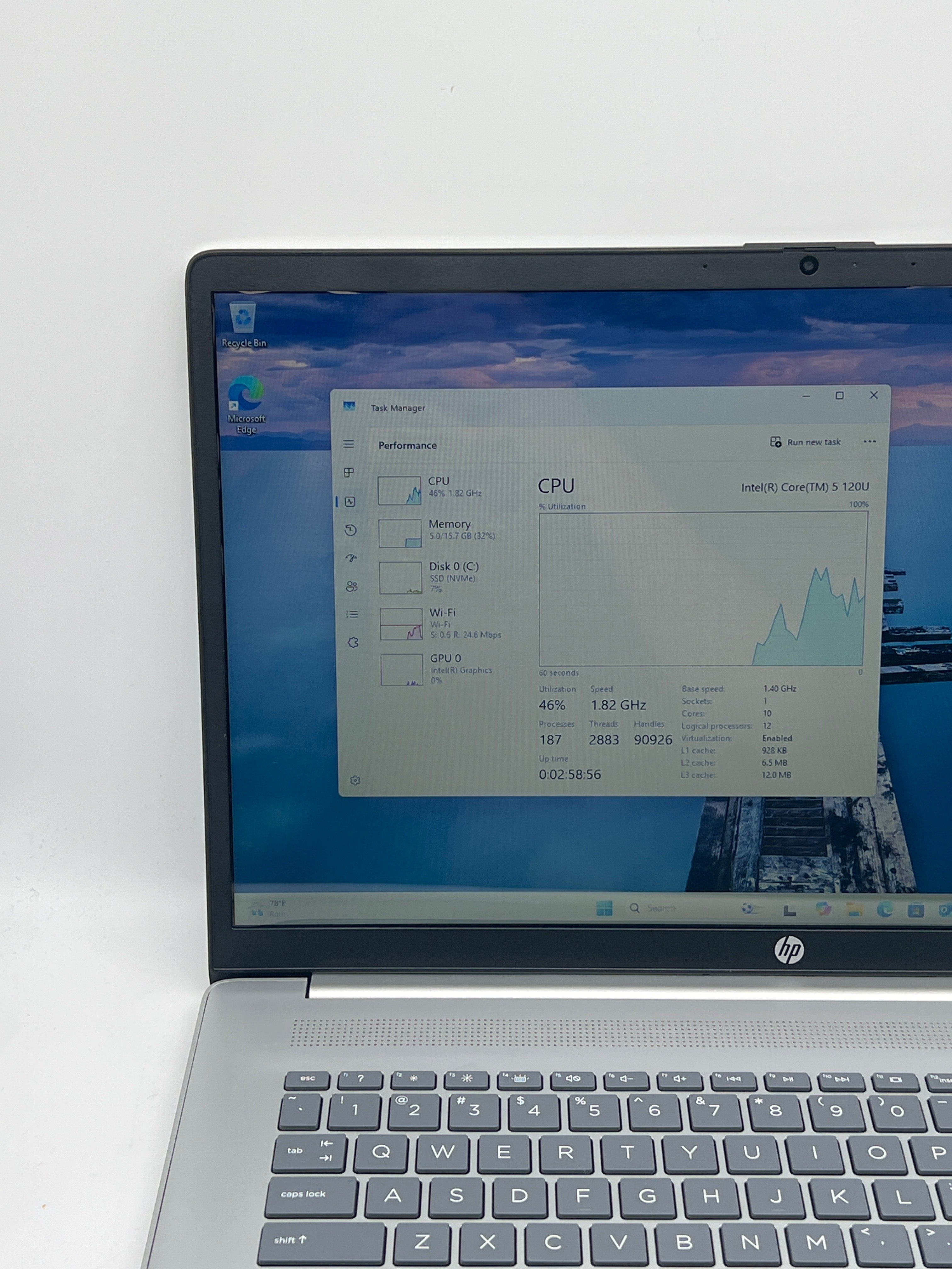 HP 17-cn4153cl 17" Core 5 120 16GB RAM 1TB SSD Touchscreen - Used