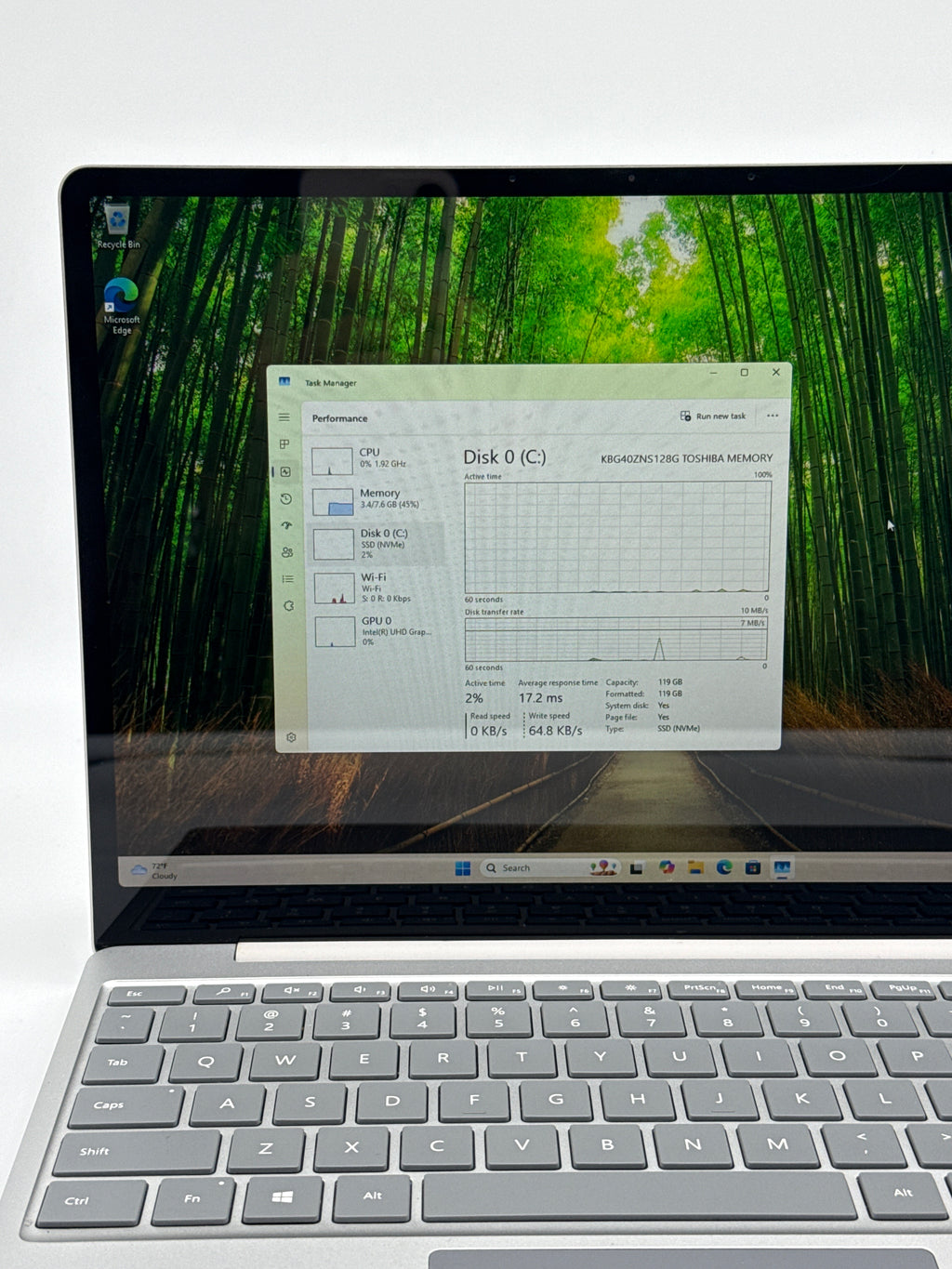 Microsoft Surface Laptop Go i5-1035G1 8GB RAM 128GB SSD