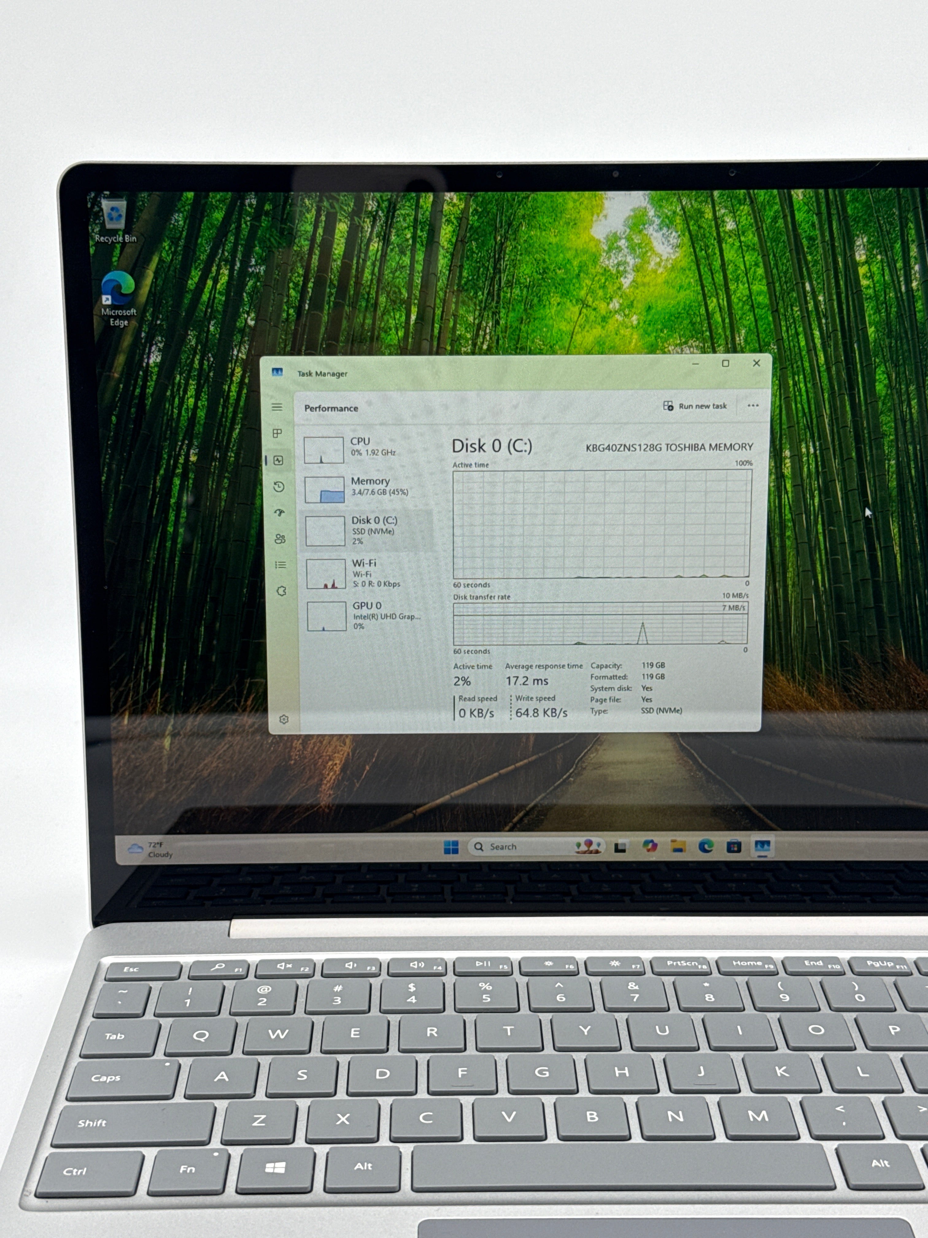 Microsoft Surface Laptop Go i5-1035G1 8GB RAM 128GB SSD