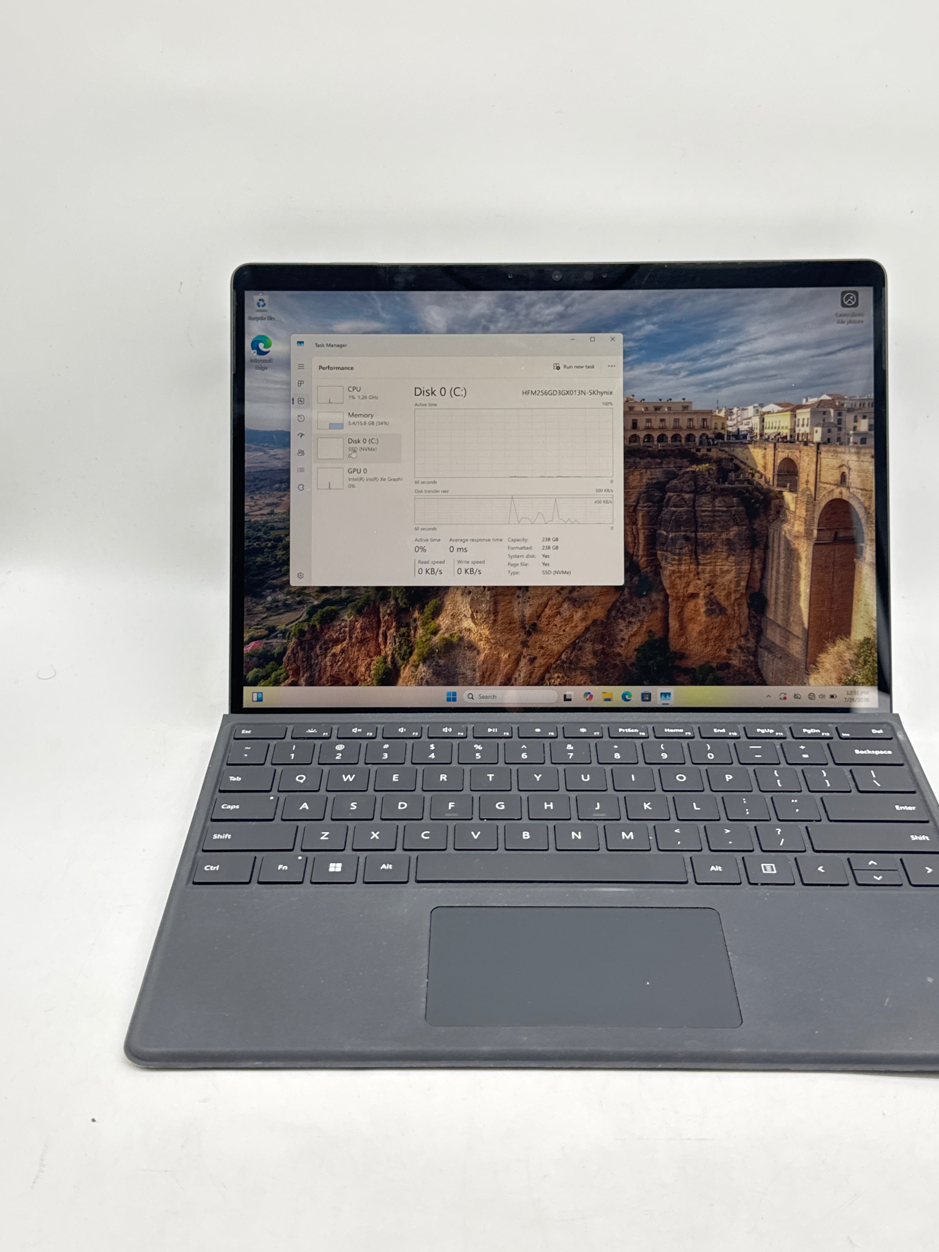 Microsoft Surface Pro 9 2038 13" Core i5-1245U 16GB RAM 256GB SSD - Used
