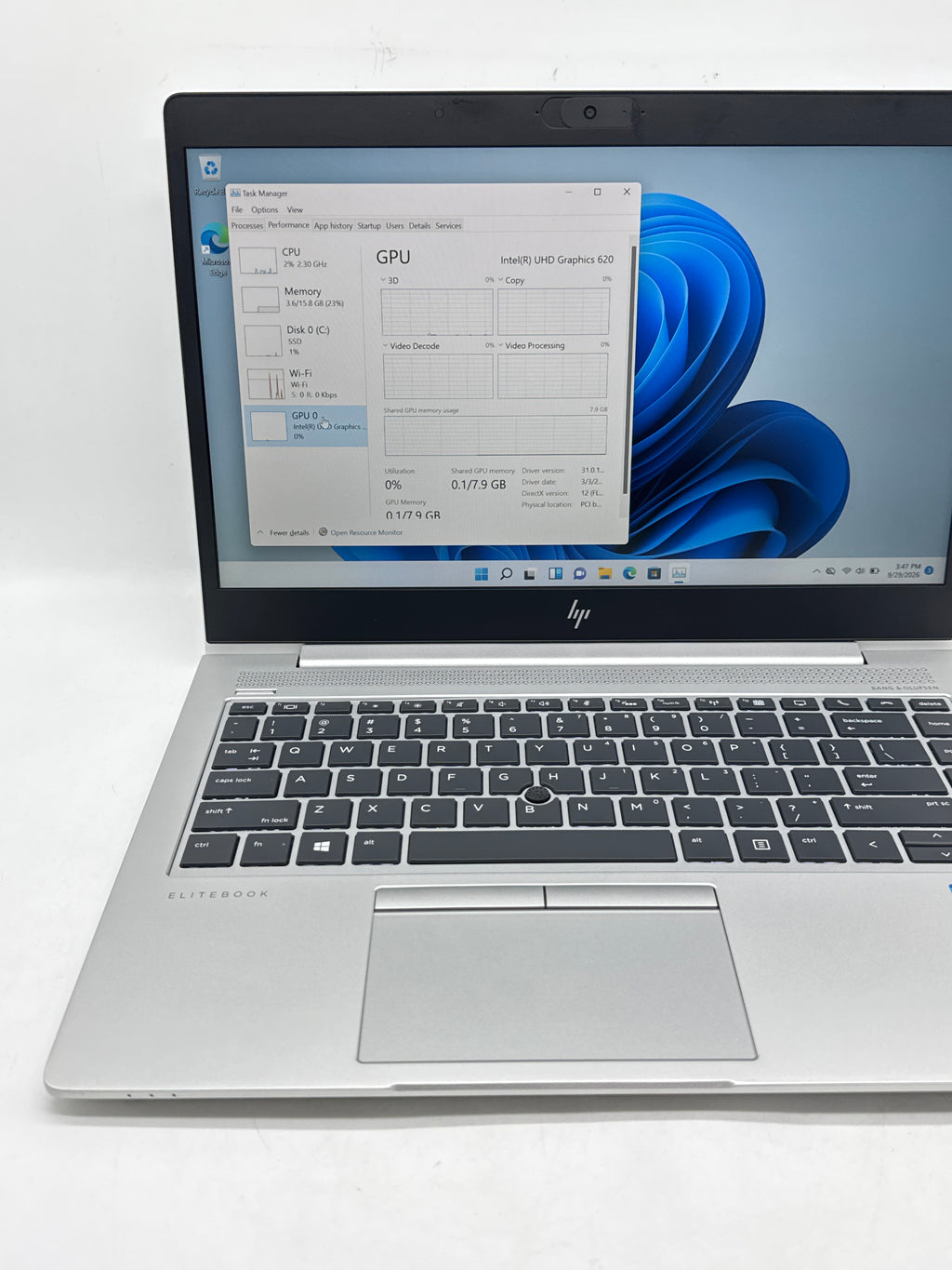 HP EliteBook 840 G6 i5-8365U 16GB 512GB SSD 14in Laptop - Used