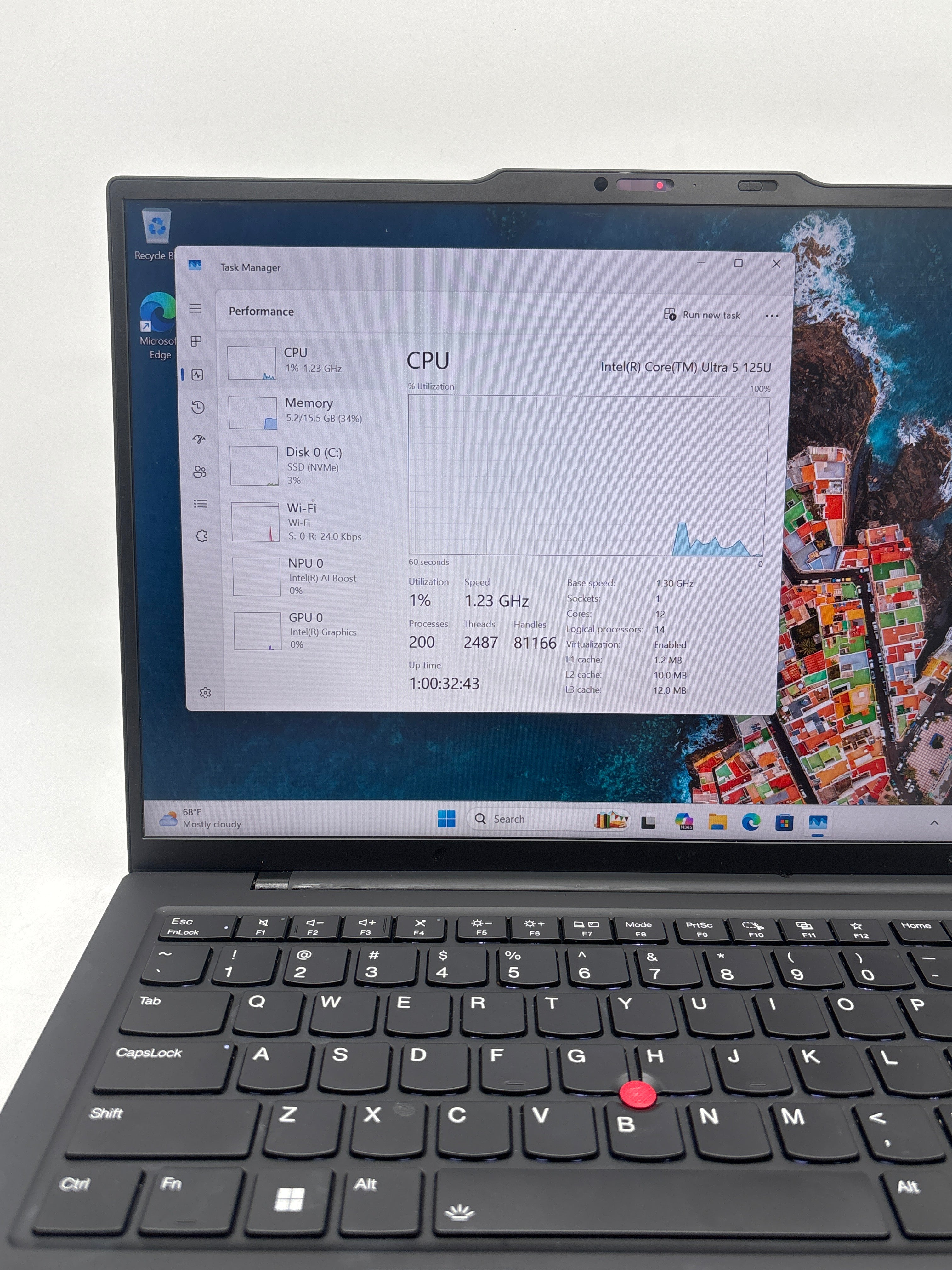 Lenovo ThinkPad X1 Carbon Gen 12 Ultra 5 125U 16GB RAM 512GB SSD Black - Used