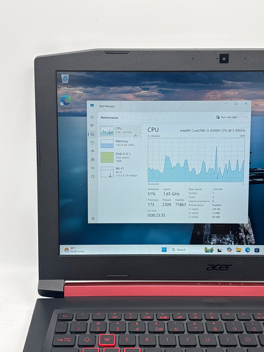 Acer Nitro 5 N17C1 15.6" i5-8300H 8GB RAM 1TB HDD GTX 1050