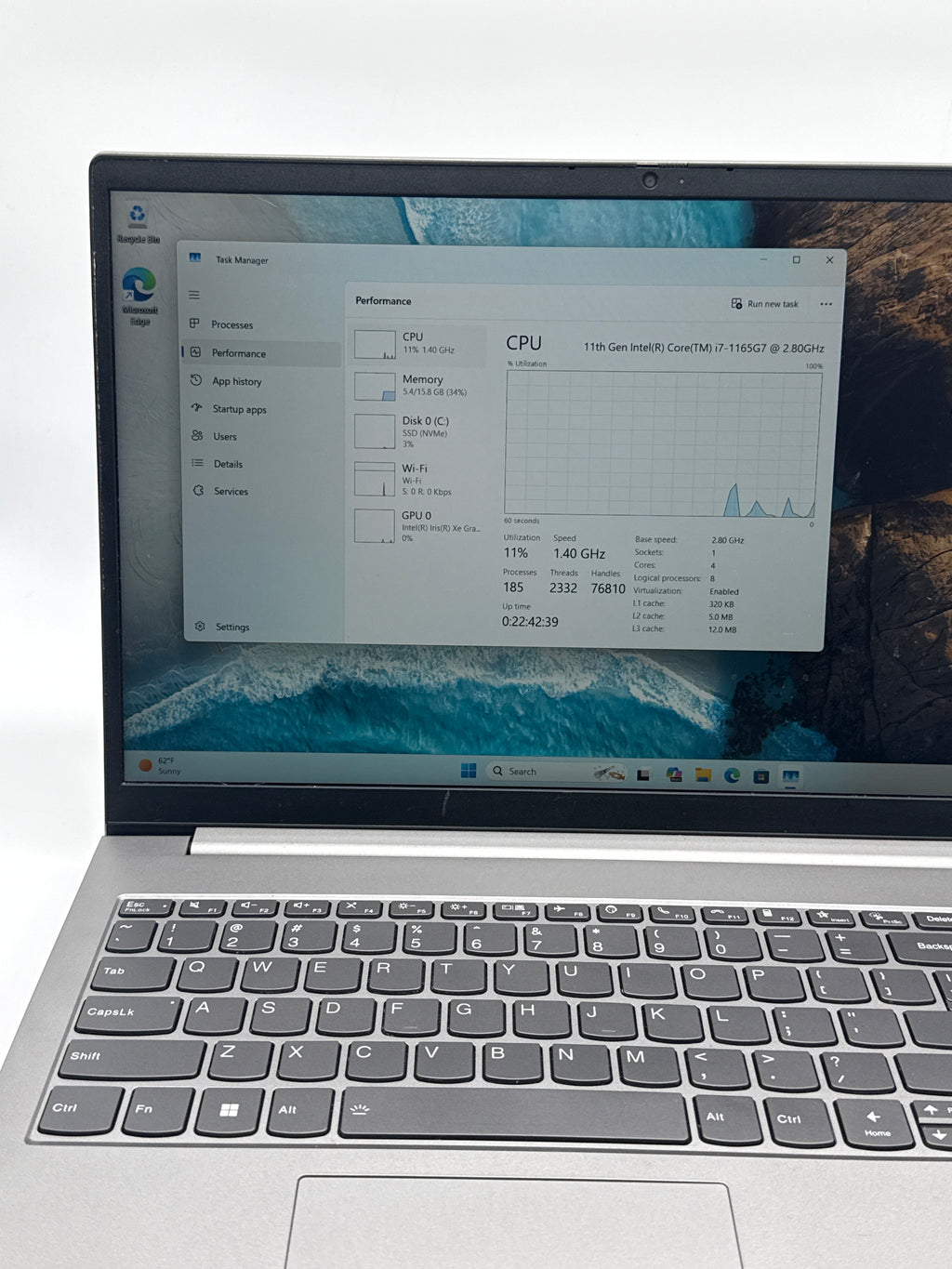 Lenovo ThinkBook 15 G2 ITL Touch i7-1165G7 16GB 512GB - For Parts (READ DESC)