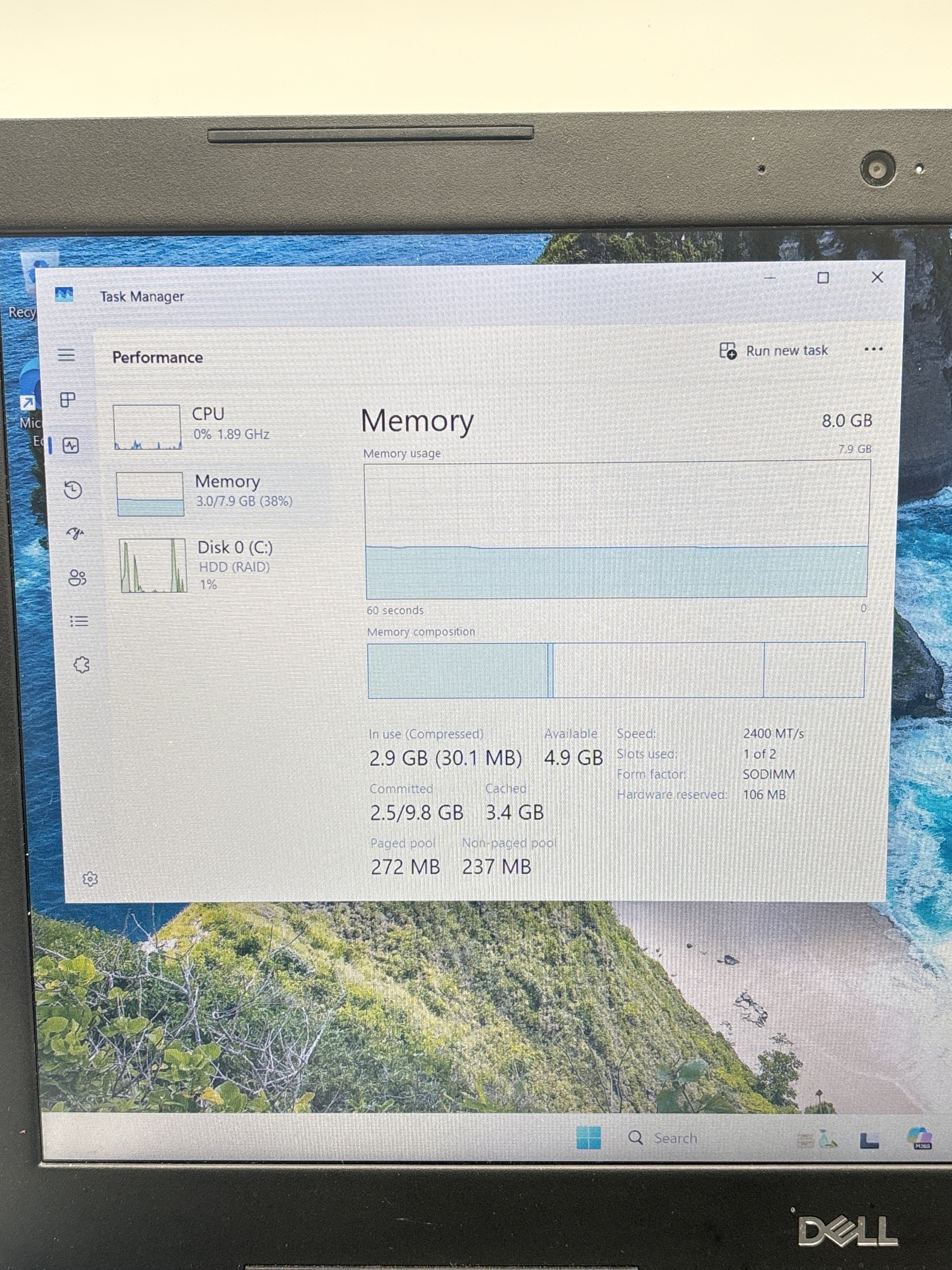 Dell Latitude 3590 i7 8th Gen 8GB RAM 512GB SSD - Bad Battery