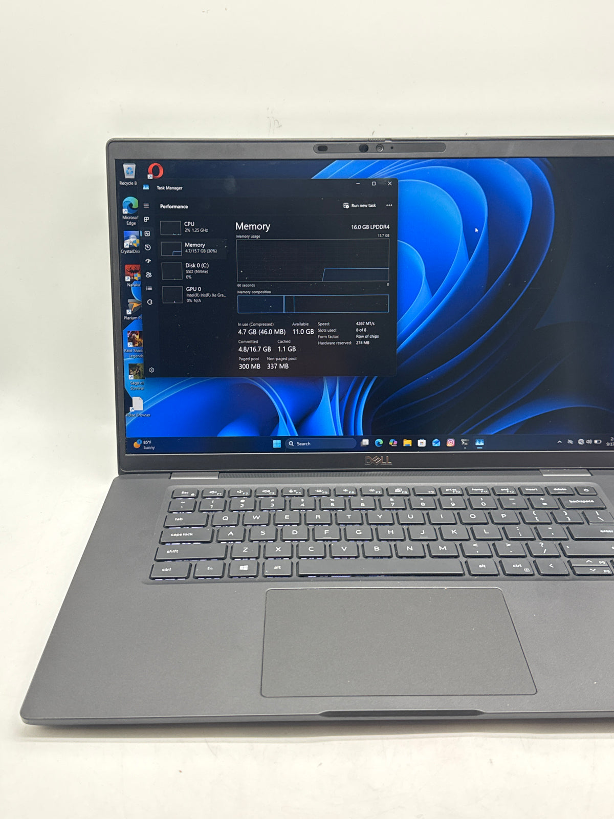 Dell Latitude 7520 15.6in Core i7-1185G7 16GB RAM 512GB SSD - Used