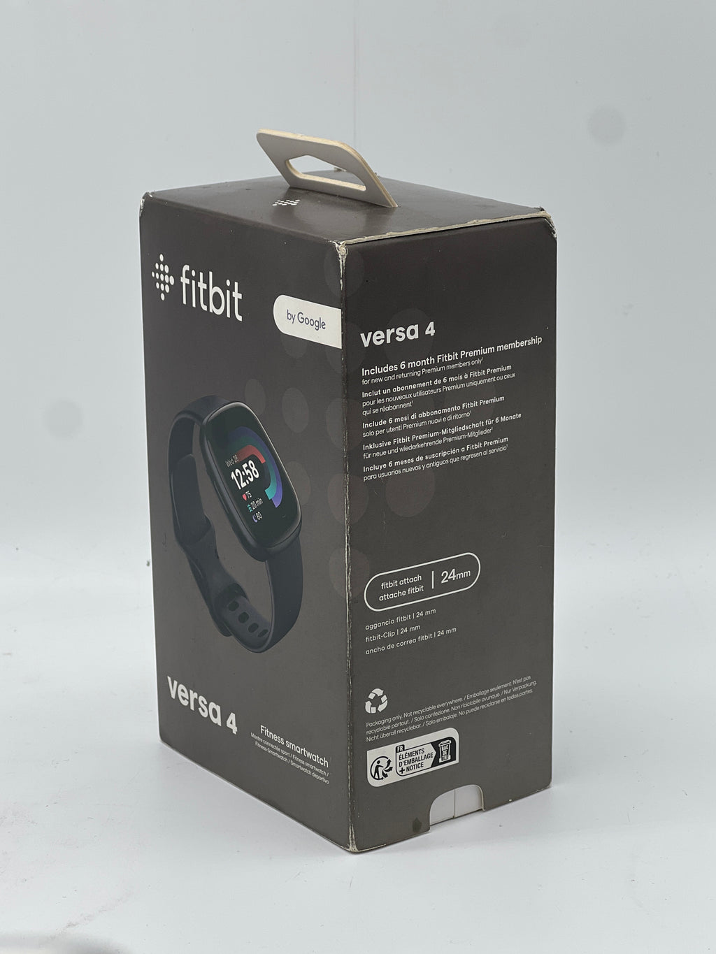 Fitbit Versa 4 Smart Watch 24mm Black GPS Only Activity Tracker New In Box