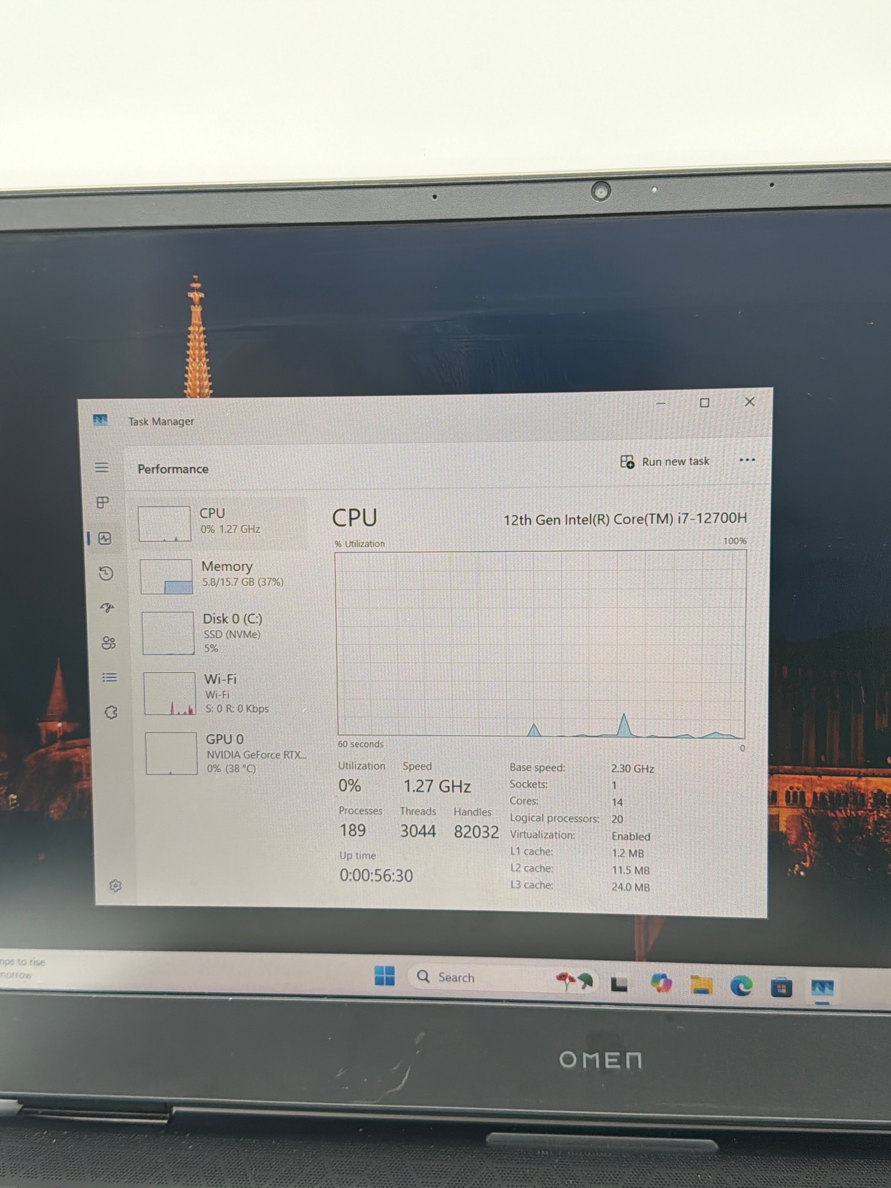 HP Omen 16 2021 16-inch i7-12700H 16GB RAM 1TB SSD RTX 3070 Black Used