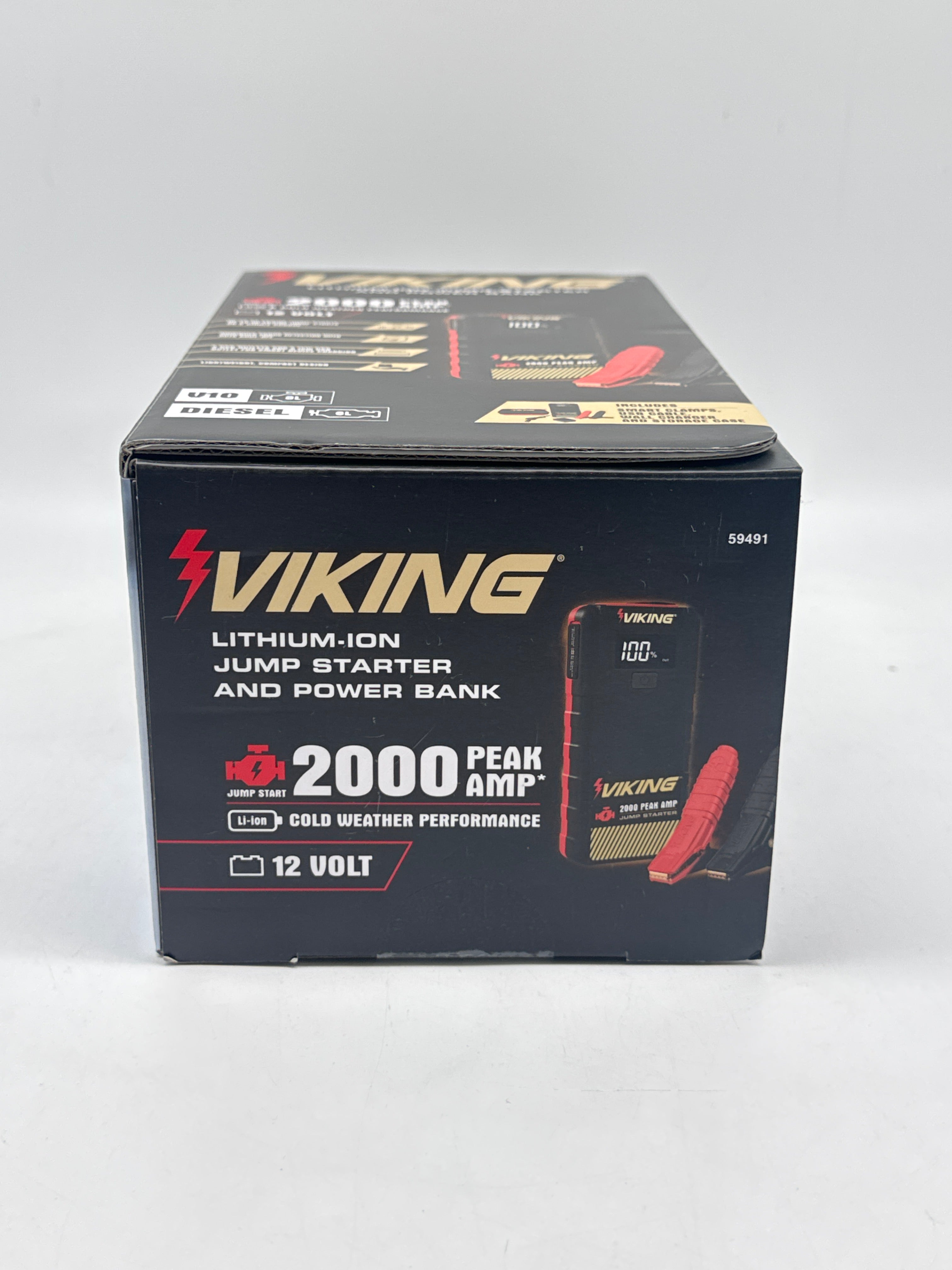 Viking 2000 Amp 12V Jump Starter Black New in Box