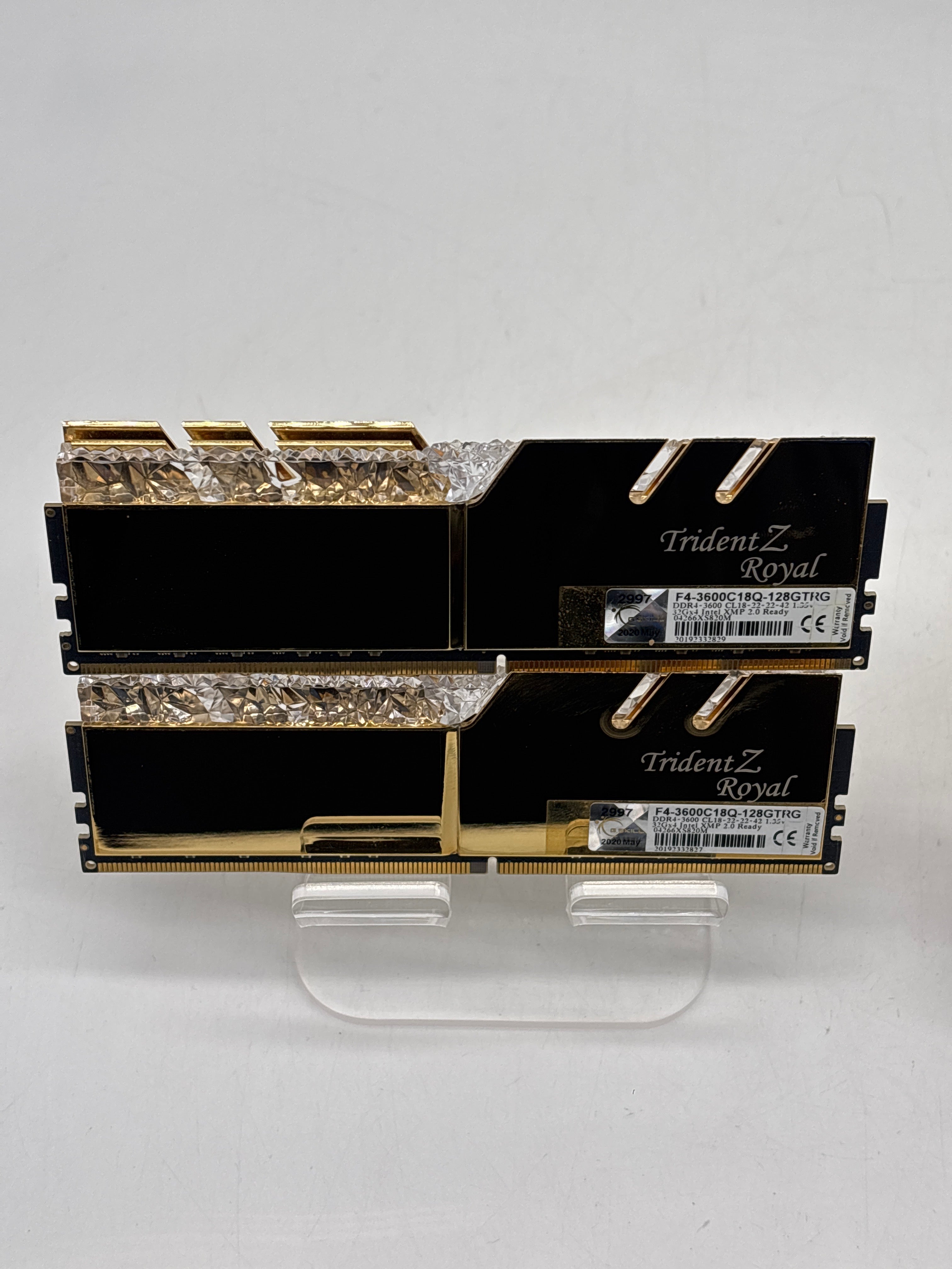 G.SKILL Trident Z Royal 128GB (4x32GB) DDR4 3600MHz Desktop Memory - Used