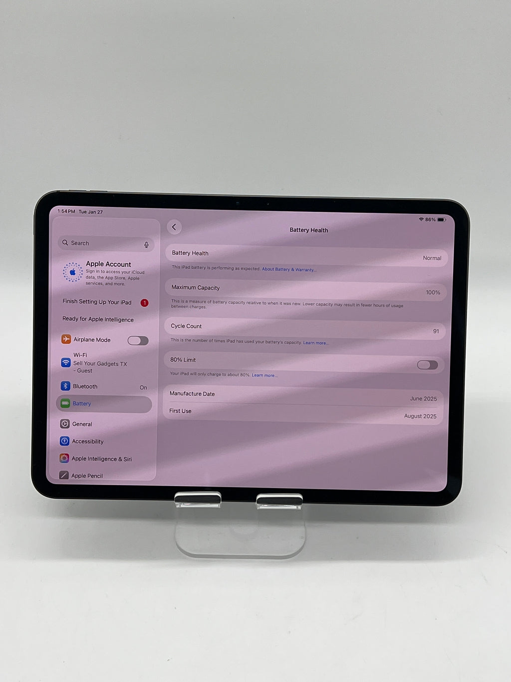 Apple iPad Pro 11-inch M4 A2836 256 GB Wi-Fi Space Black 2024