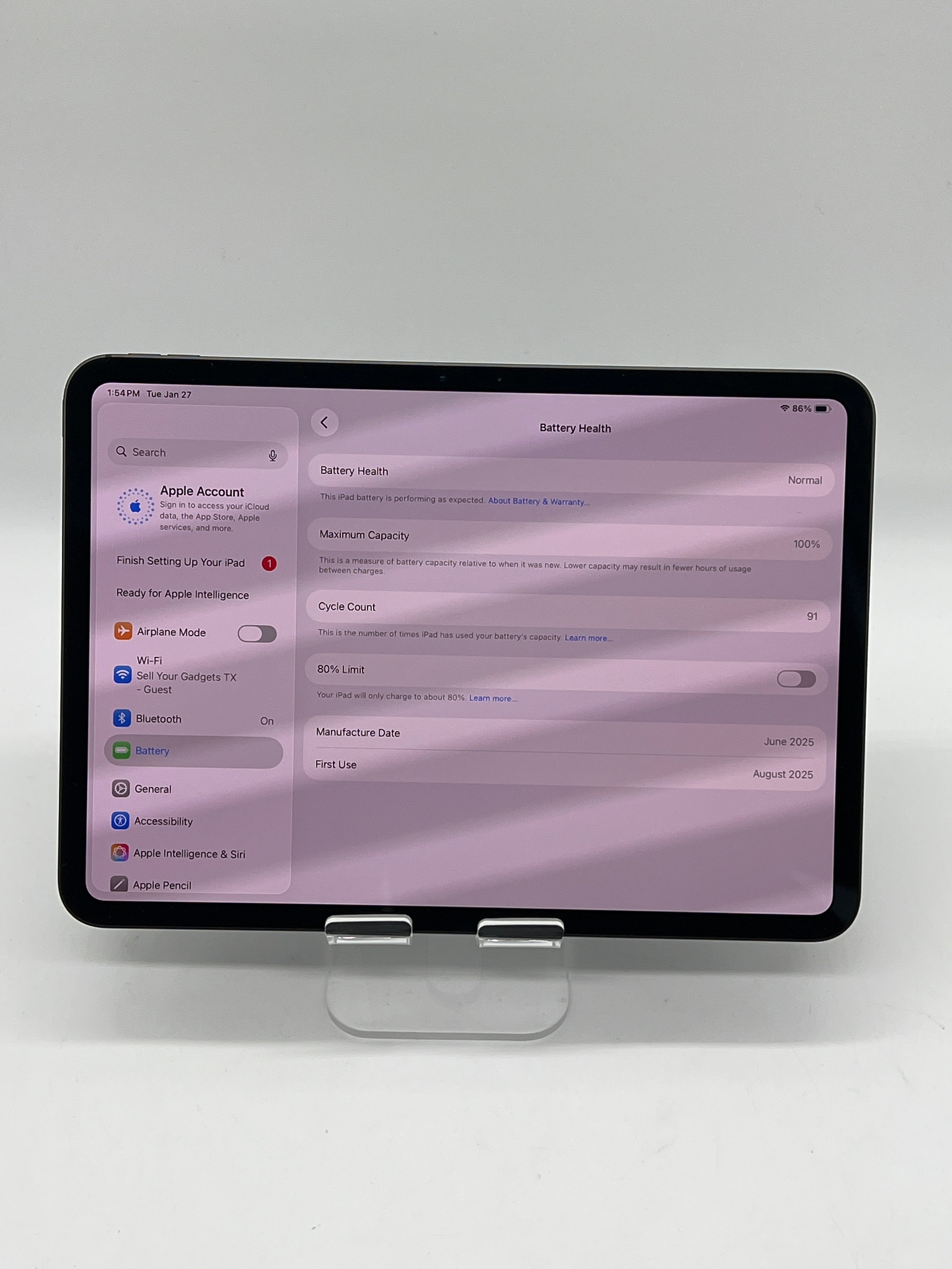 Apple iPad Pro 11-inch M4 A2836 256 GB Wi-Fi Space Black 2024