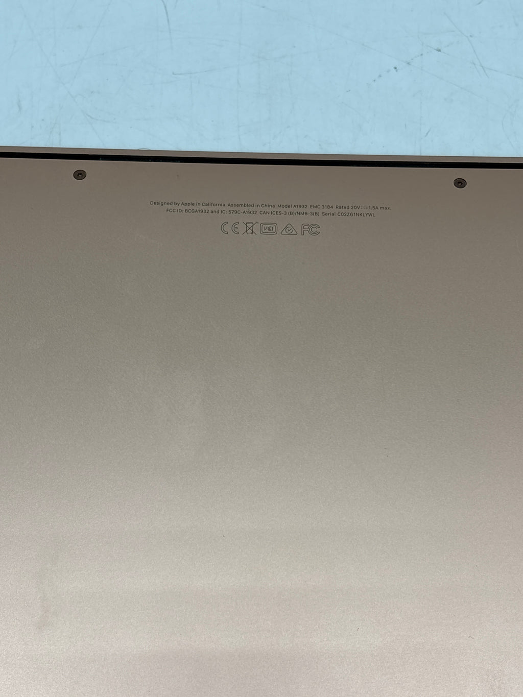 Apple MacBook Air 13" A1932 Core i5 8GB RAM 128GB SSD Rose Gold - READ