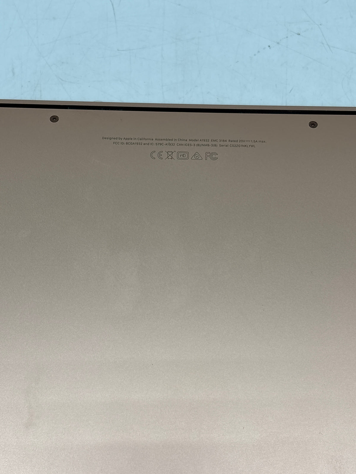 Apple MacBook Air 13" A1932 Core i5 8GB RAM 128GB SSD Rose Gold - READ