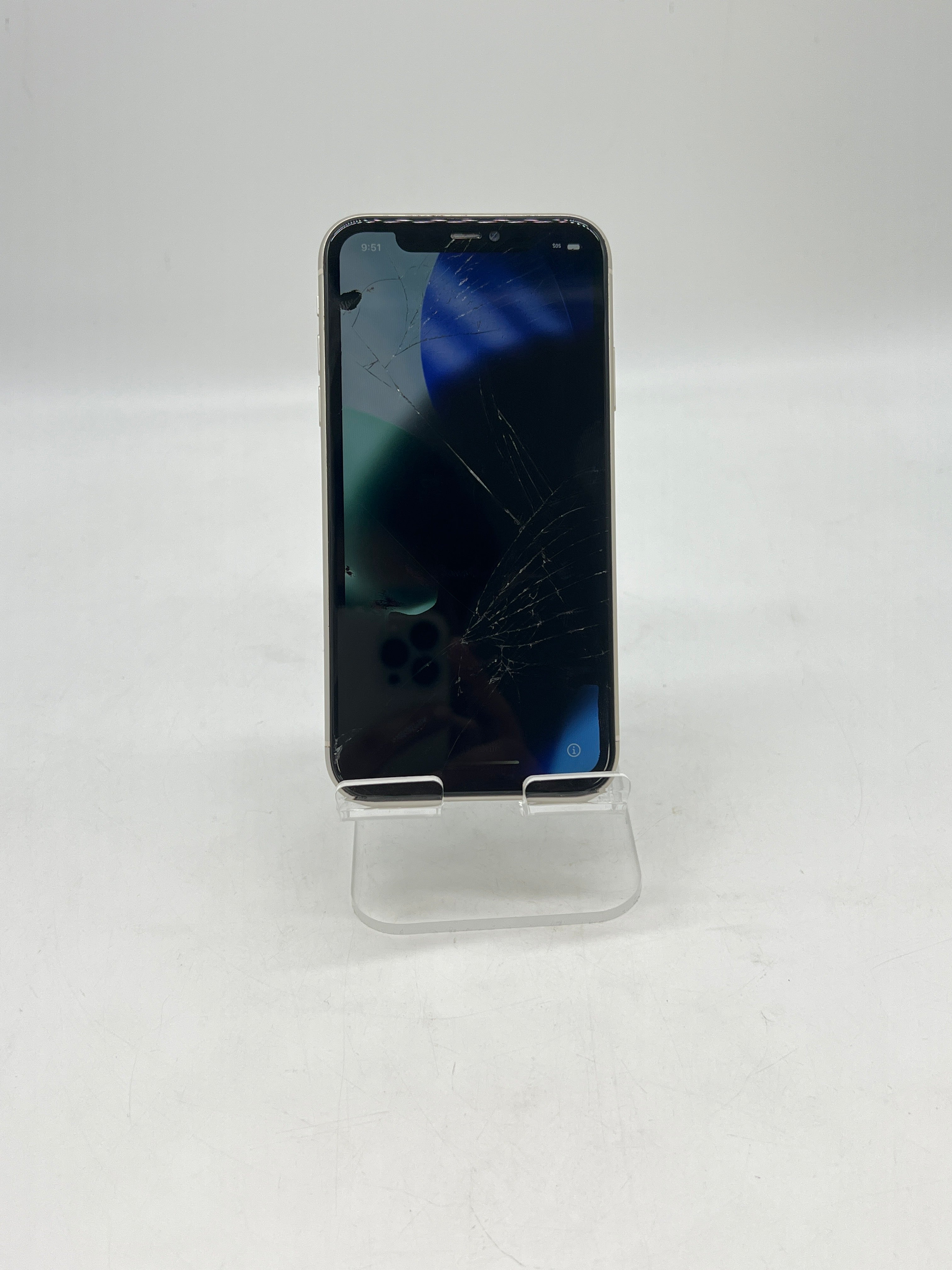 Apple iPhone 11 A2111 64GB Cricket - Cracked Screen, Bad LCD