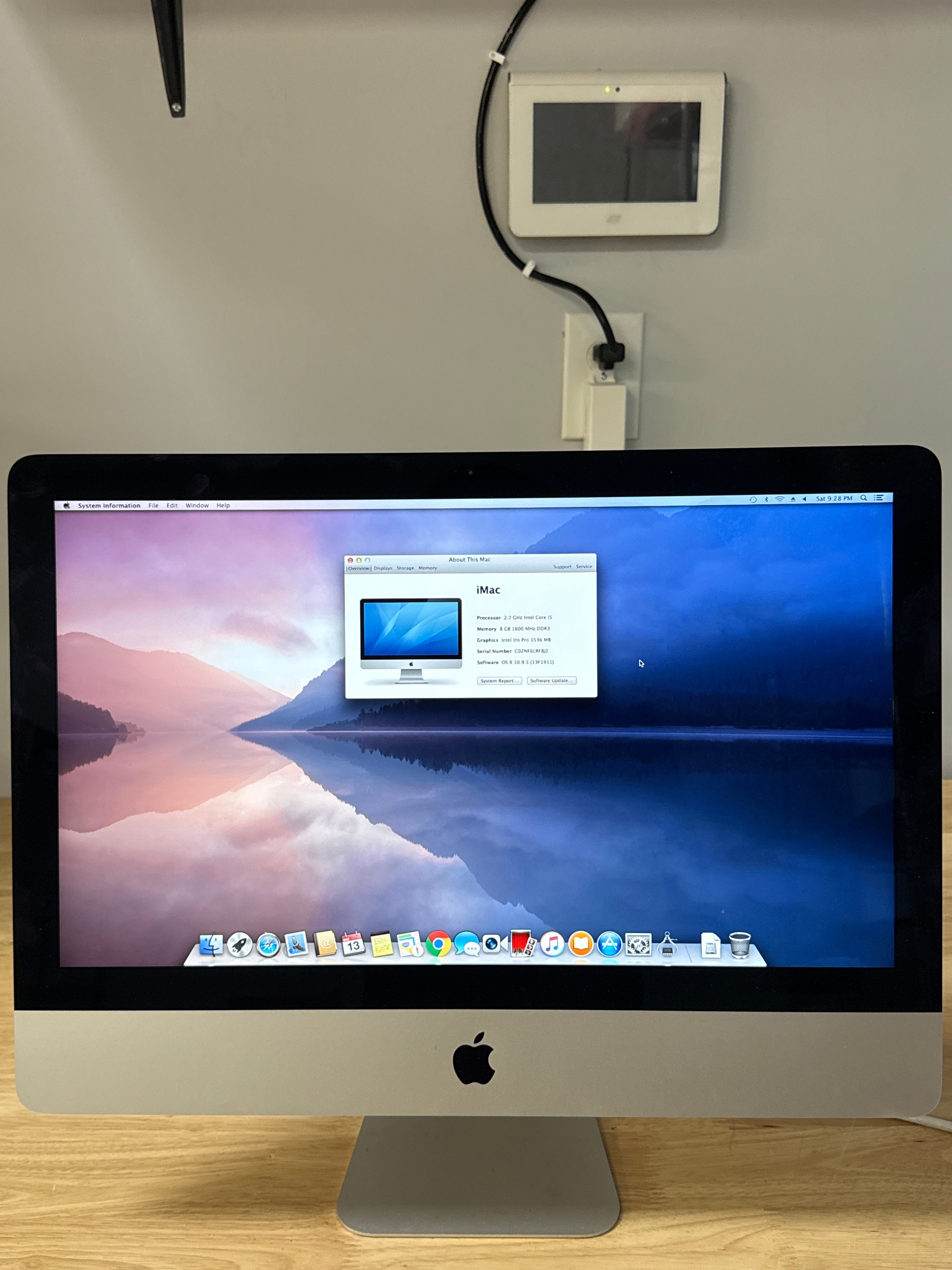 Apple iMac 21.5" A1418 2013 Intel Core i5 8GB RAM 1TB SSD Silver