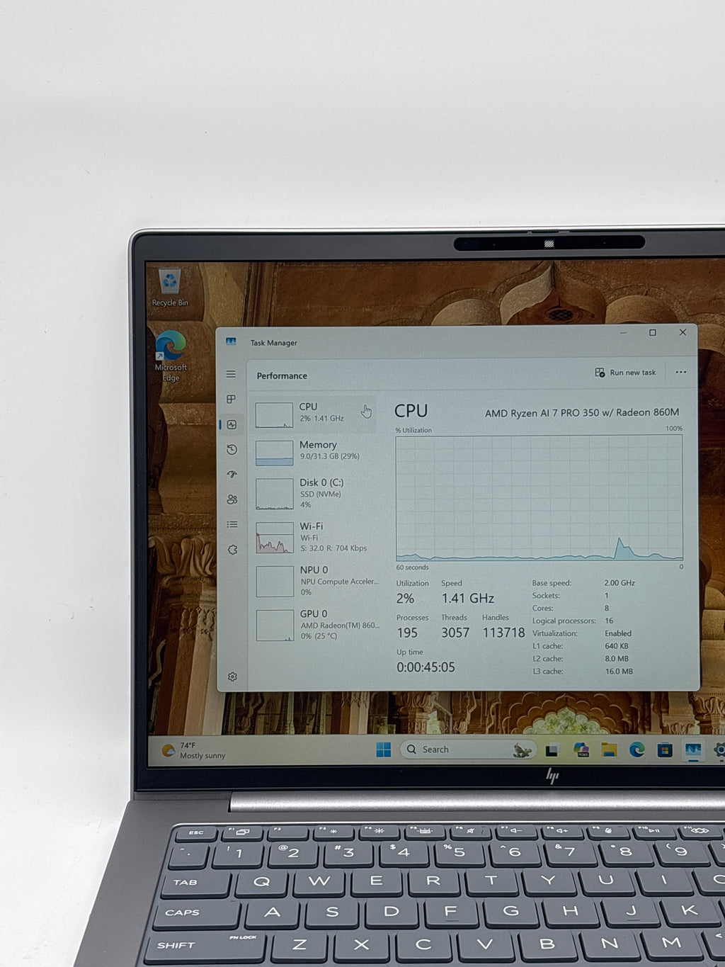 HP ZBook 8 G1AK 14 Ryzen AI 7 PRO 350 32GB RAM 256GB SSD