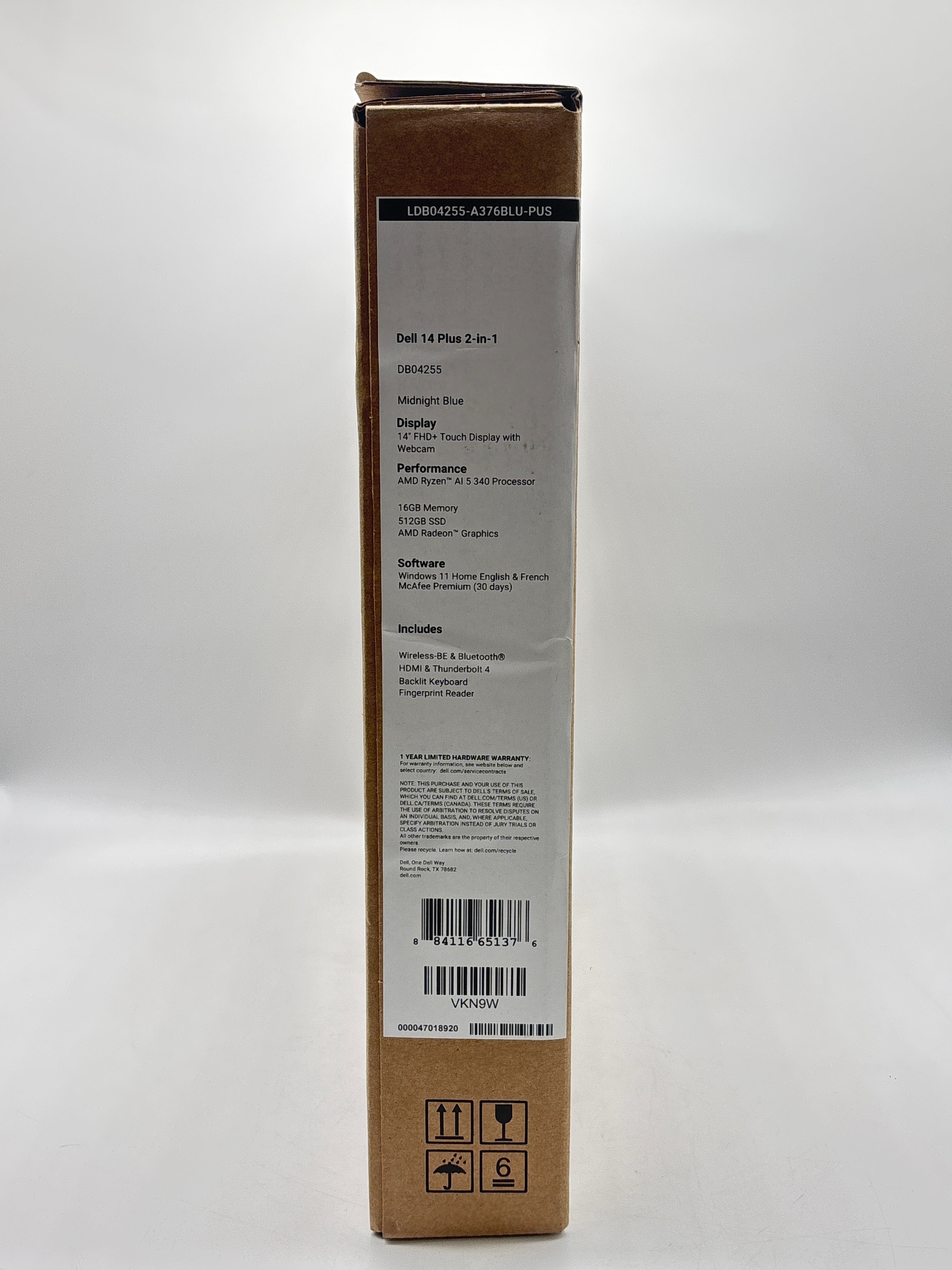 Dell 14 Plus 2 in 1 Laptop Ryzen AI 5 340 16GB RAM 512GB SSD - New Open Box