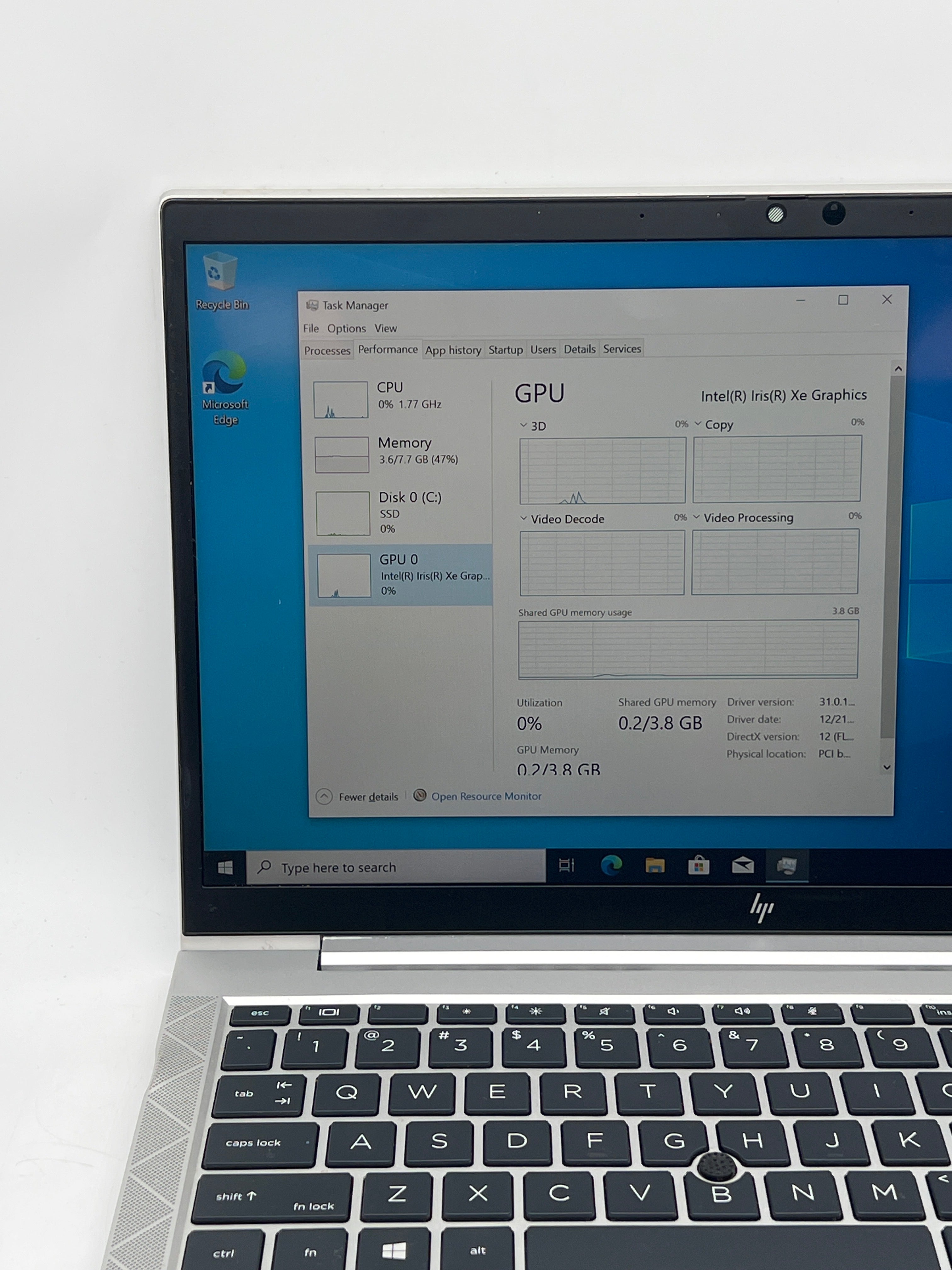 HP Elitebook 840 G8 Touch i5-1135G7 8GB RAM 256GB SSD - Bios Lock/Remotely Managed