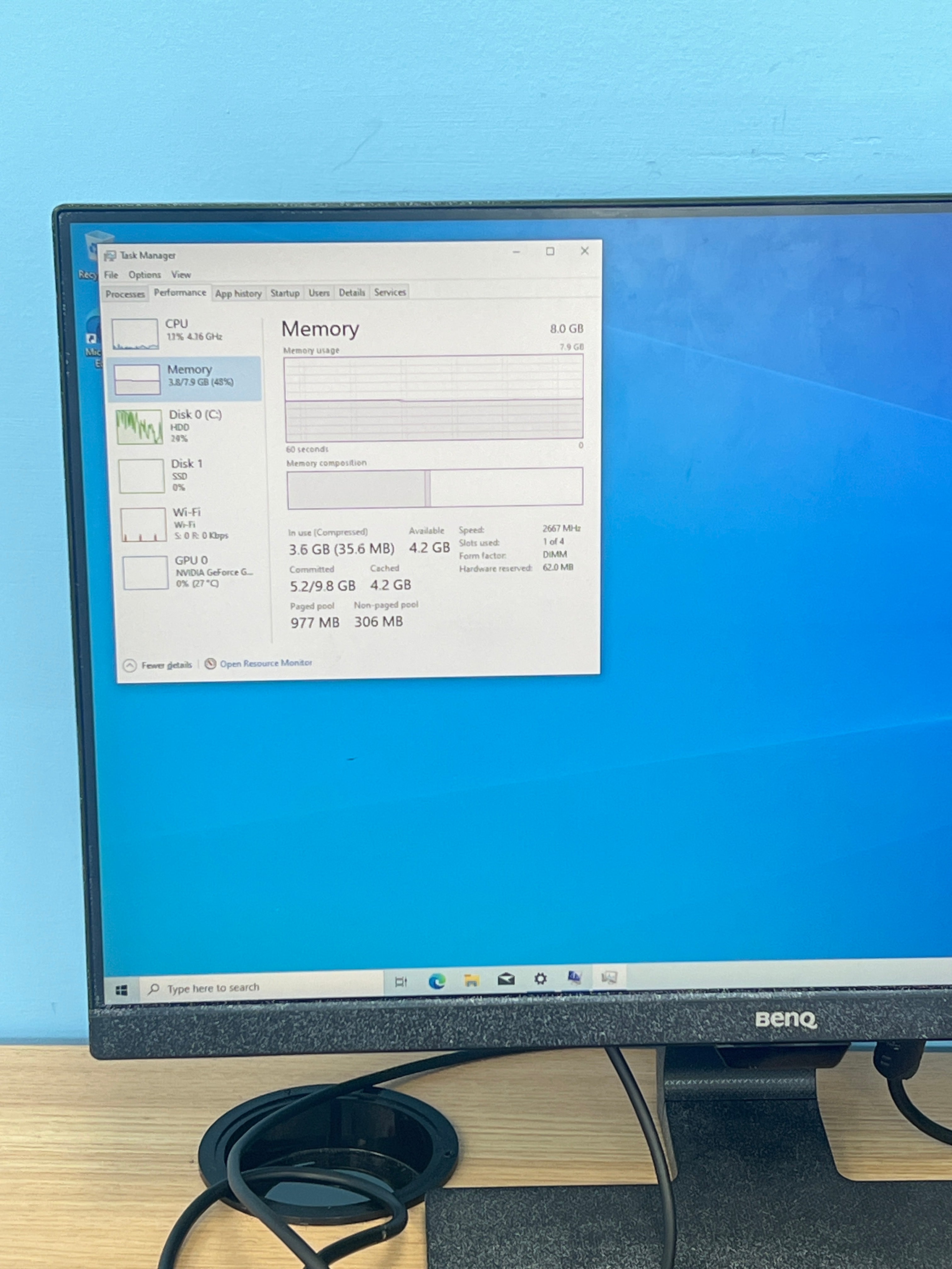 iBUYPOWER Trace i5-10400F 8GB RAM 1TB HDD 256GB SSD RTX 1650 - Used