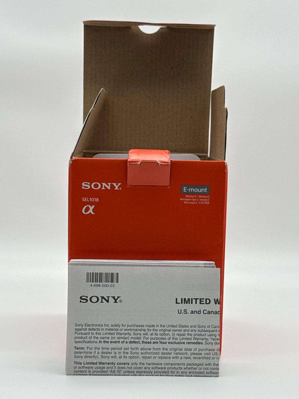 Sony E 10-18mm f/4 OSS SEL1018 Wide Angle Zoom Sony E Mount - New
