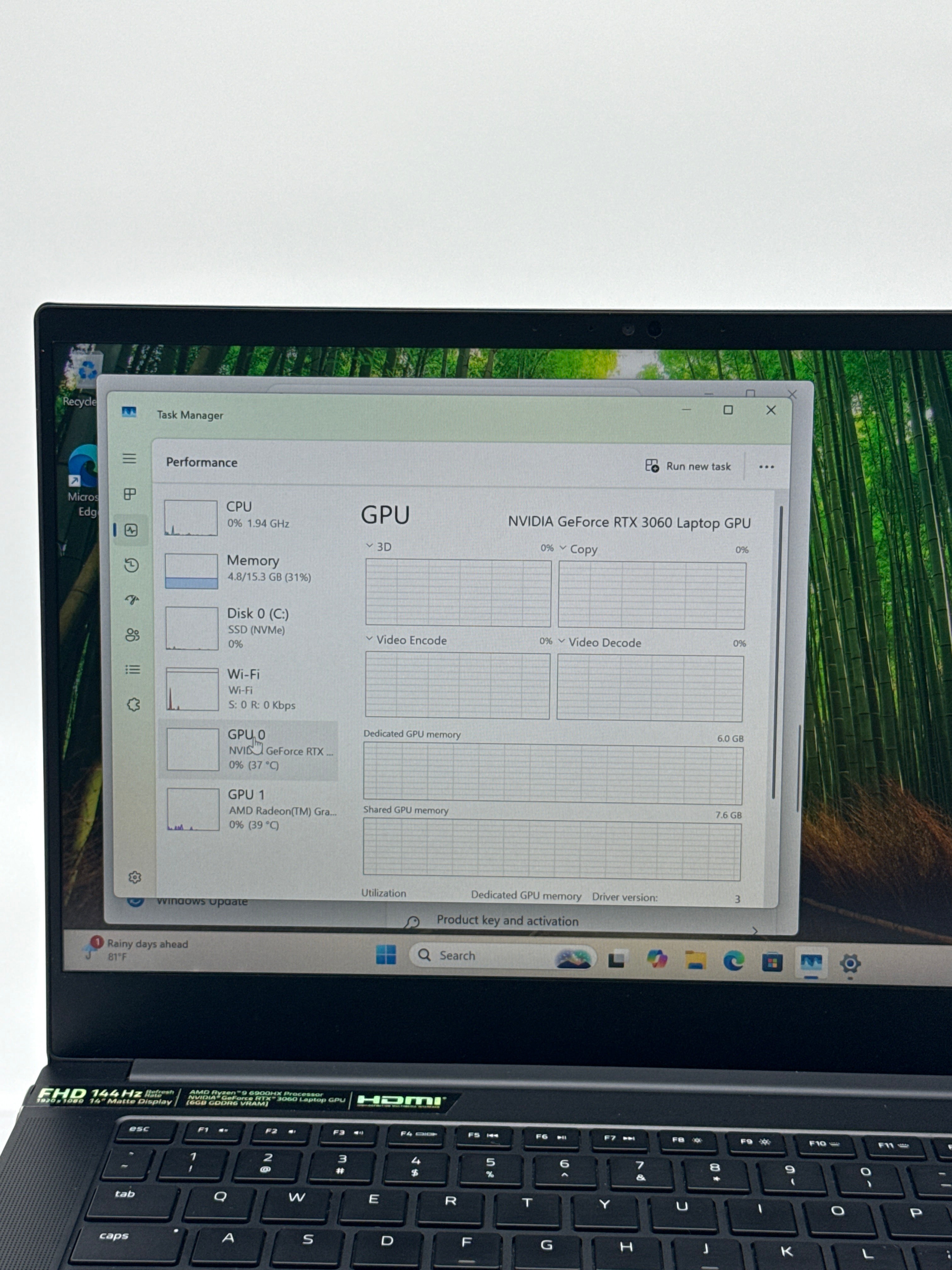 Razer Blade 14 RZ09-0427 Ryzen 9 6900HX 16GB RAM 1TB SSD RTX 3060