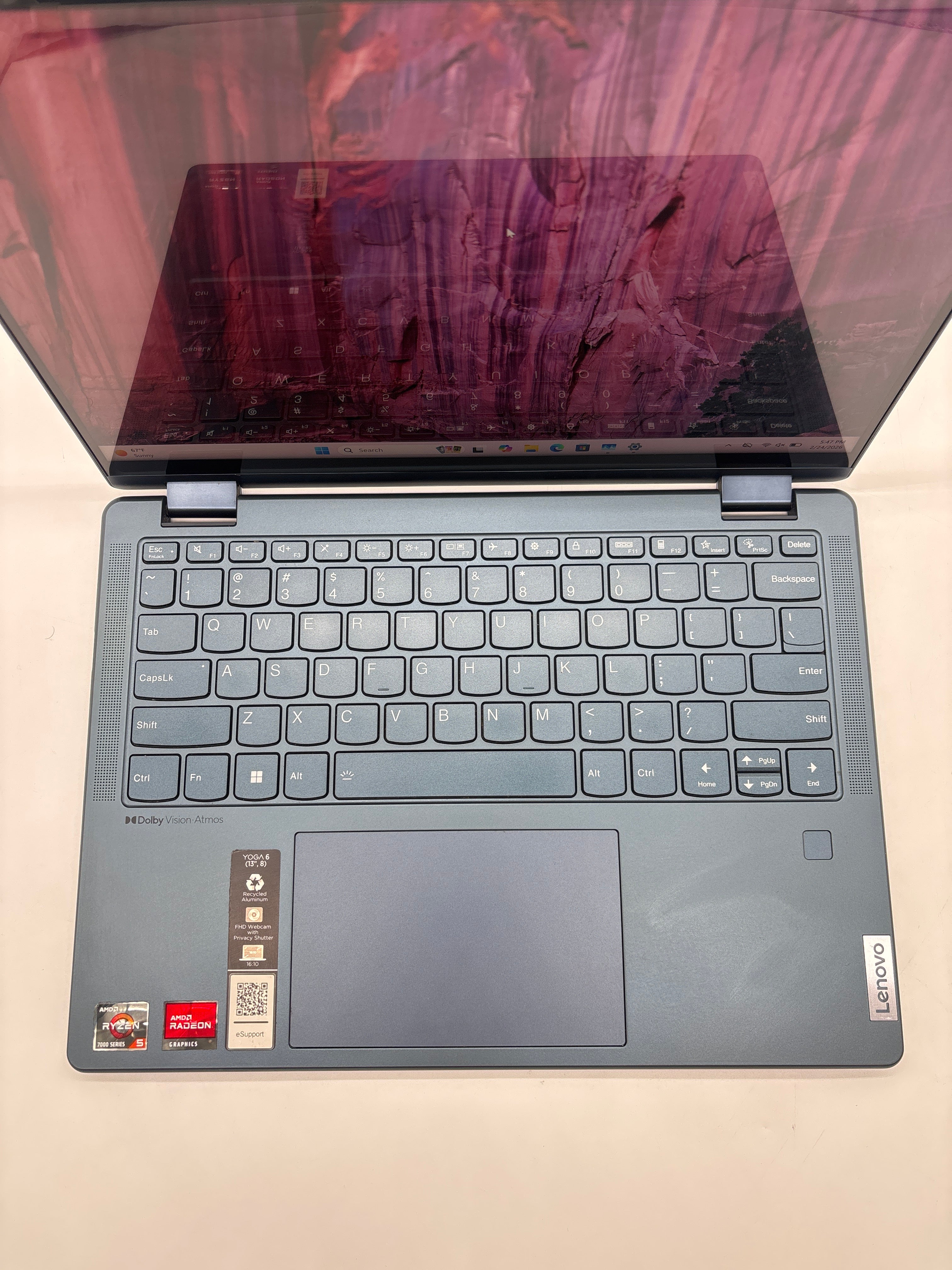 Lenovo Yoga 6 13ABR8 Ryzen 5 7530U 8GB RAM 256GB SSD