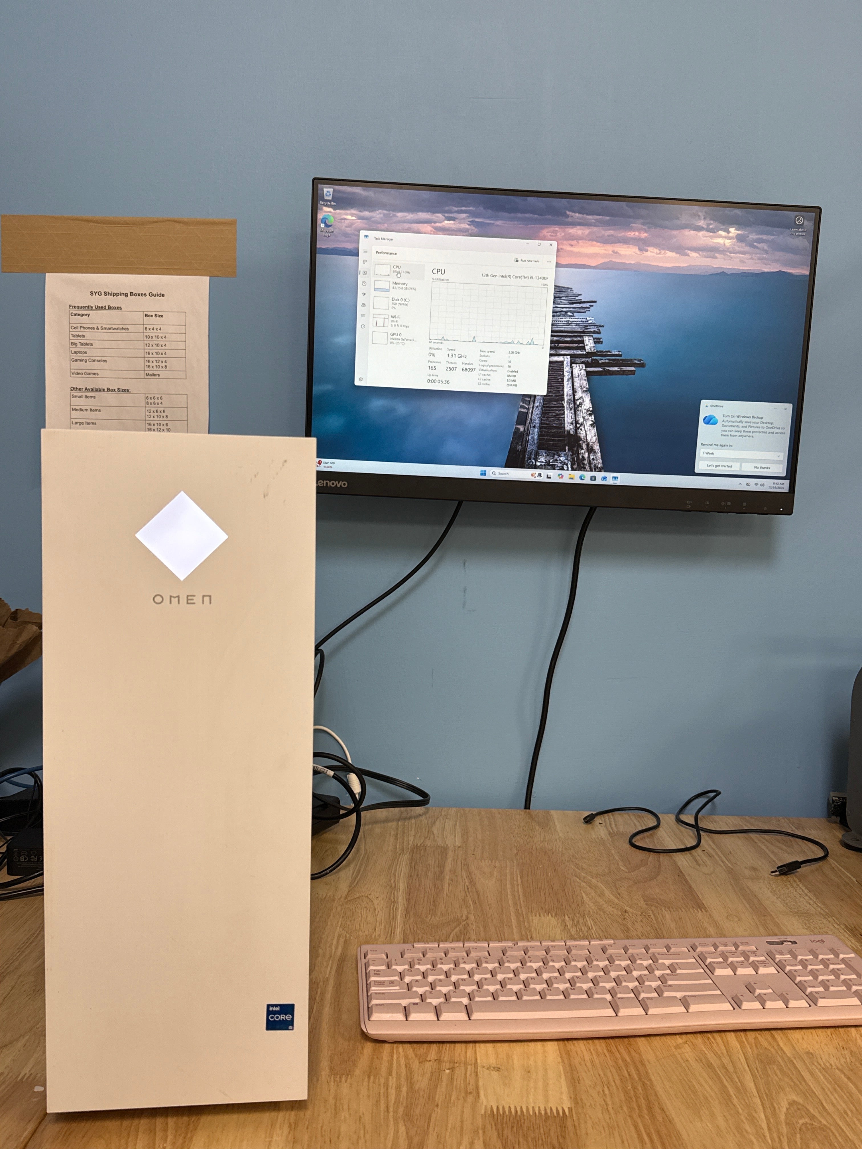 HP Omen 25L Desktop Computer i5 16GB RAM 1TB SSD GeForce RTX 3060
