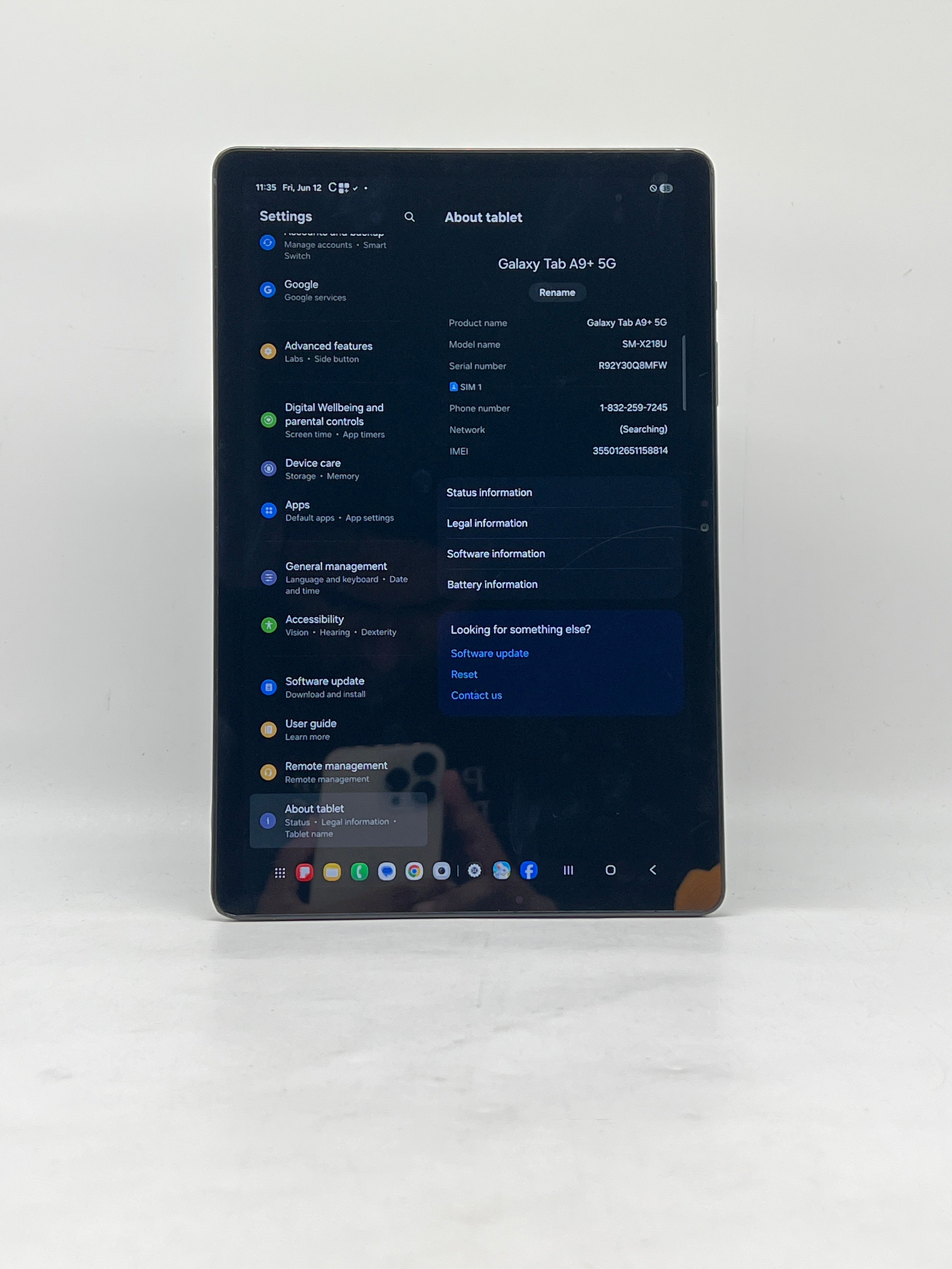 MetroPcs Samsung Galaxy Tab A9+ 64GB Wi‑Fi + 5G - Used